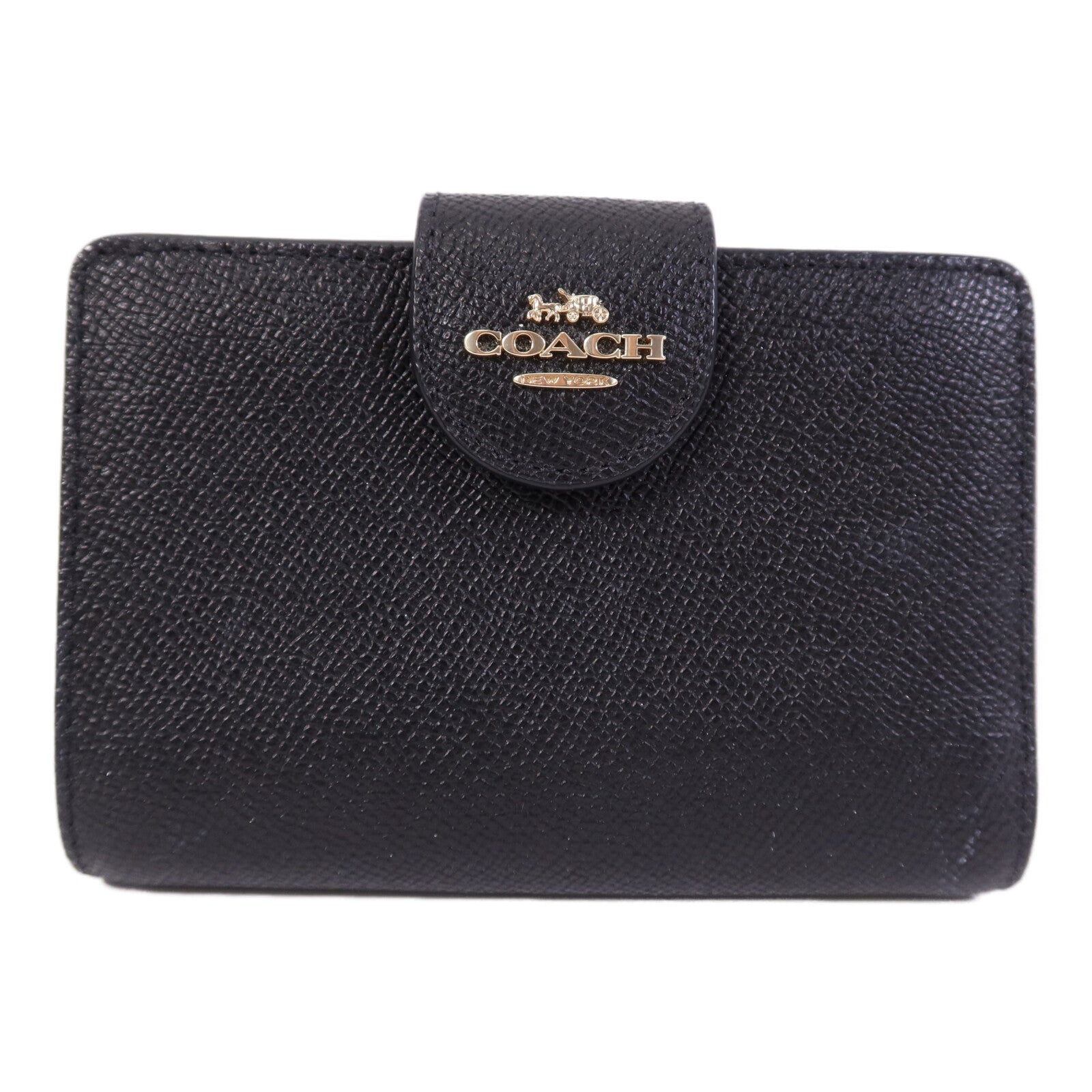 COACH 牛皮皮革Wallet金扣錢包