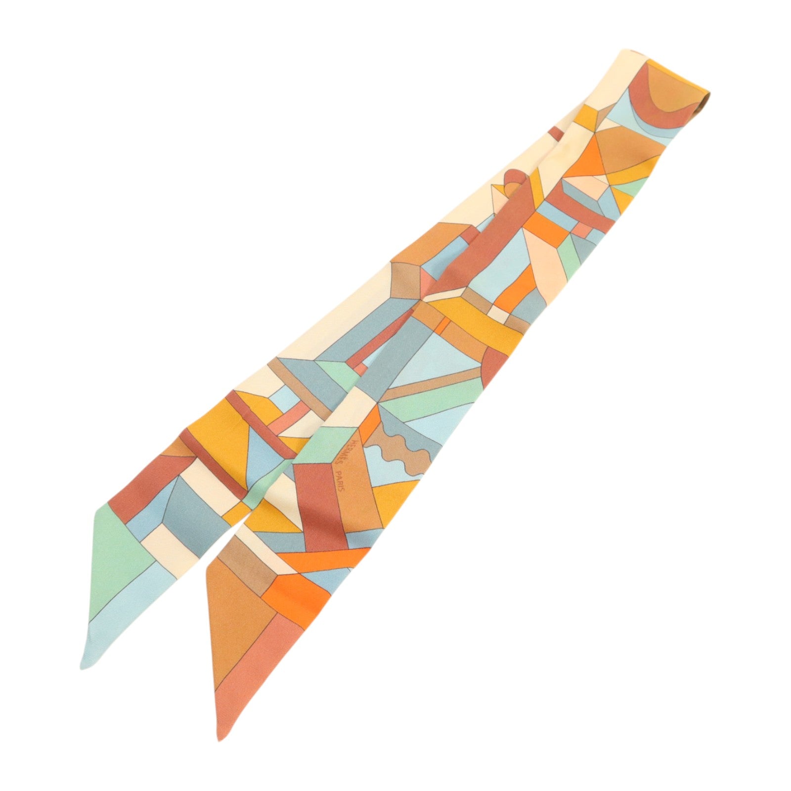 HERMES 絲質Twilly絲巾