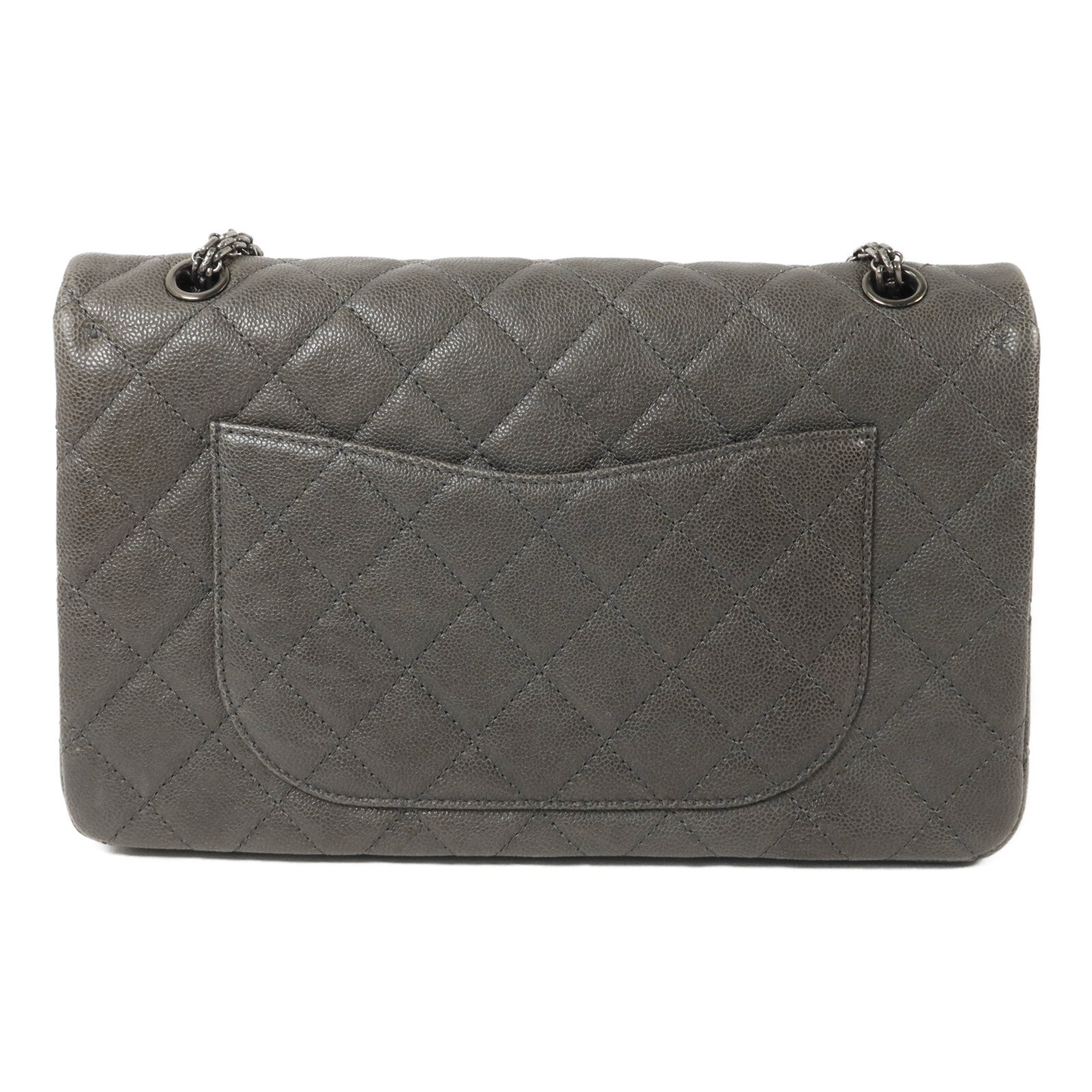 CHANEL 牛皮皮革2.55 Large鏈帶肩背袋