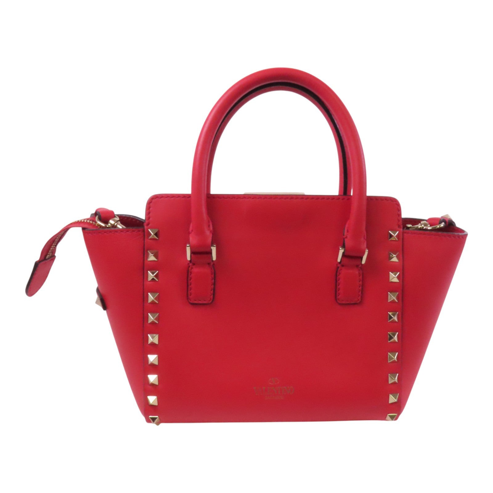 Valentino 牛皮皮革Rockstud金扣手挽肩背兩用袋