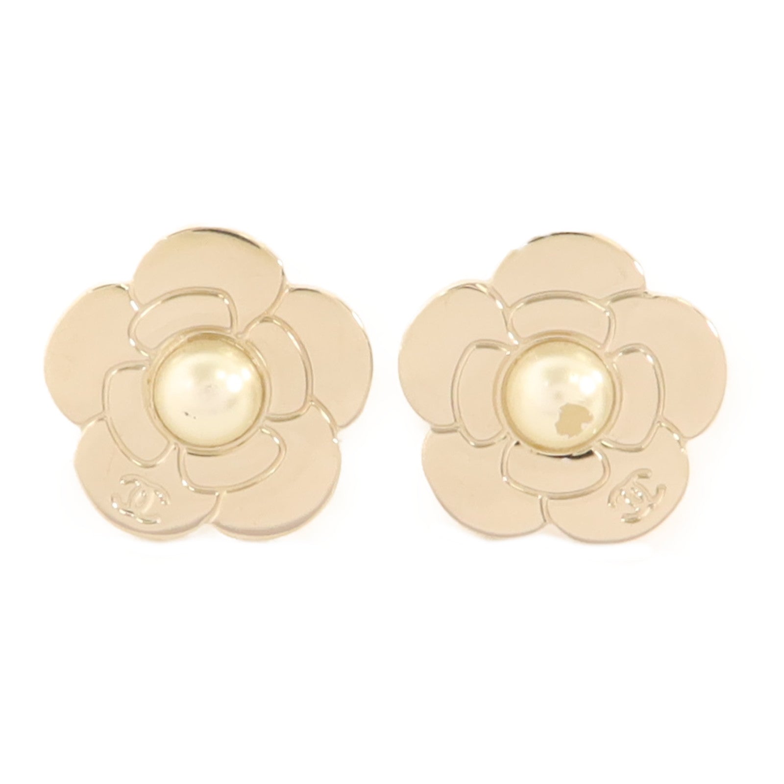 CHANEL 【激減優惠】金屬Pierced Earring耳環