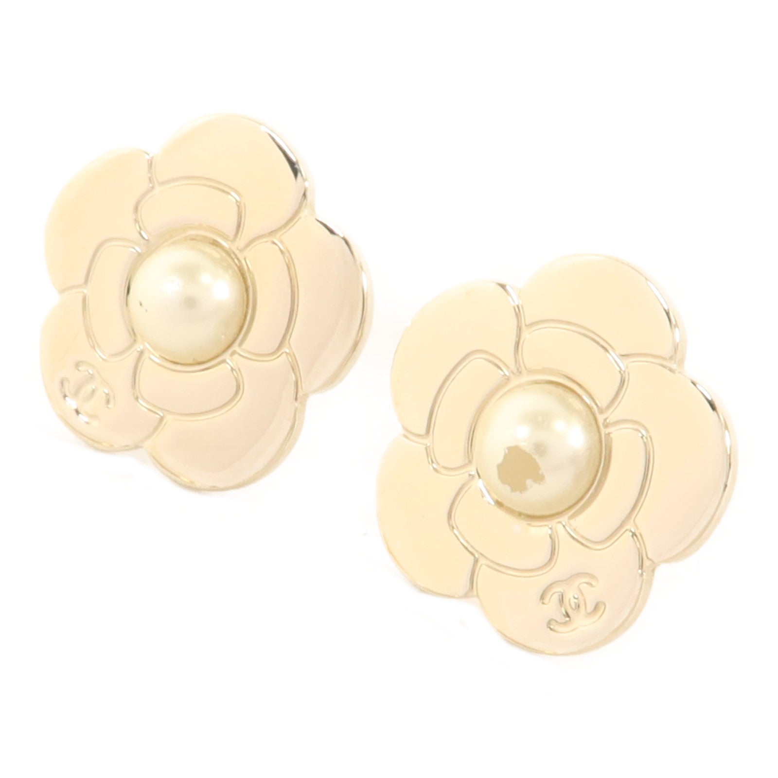 CHANEL 【激減優惠】金屬Pierced Earring耳環