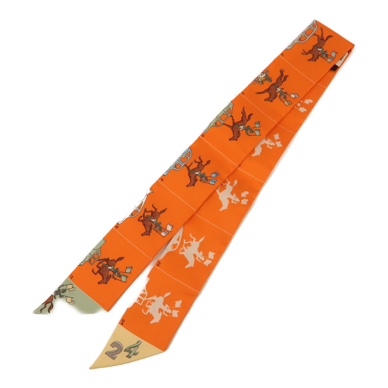 HERMES 絲質Twilly絲巾