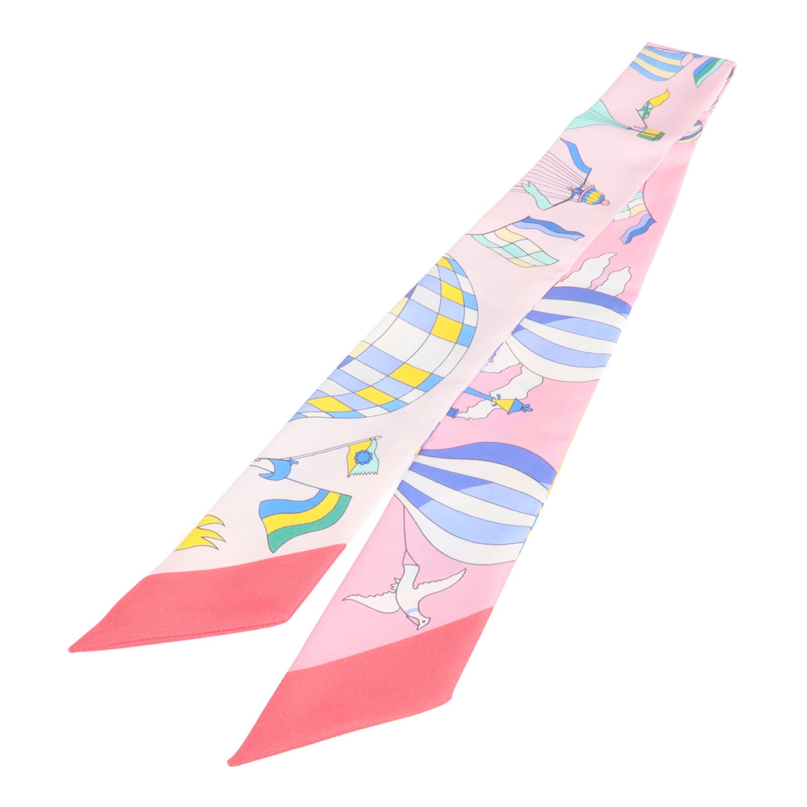 HERMES 【激減優惠】絲質Twilly絲巾