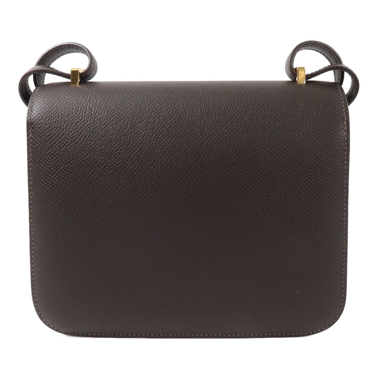 HERMES Epsom皮革Constance Mini III Miroir肩背袋Bai Brun