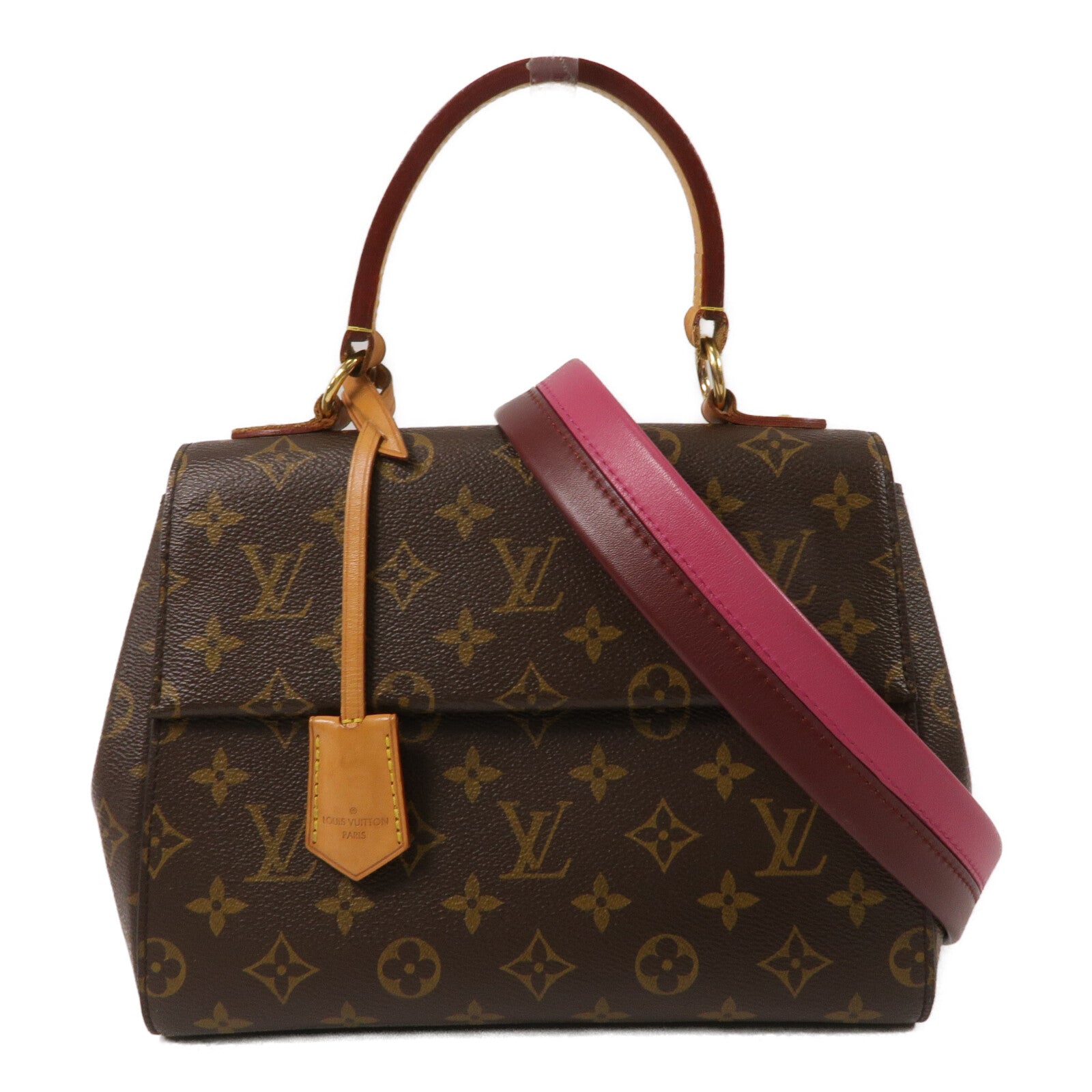LOUIS VUITTON Monogram Cluny BB手挽肩背兩用袋