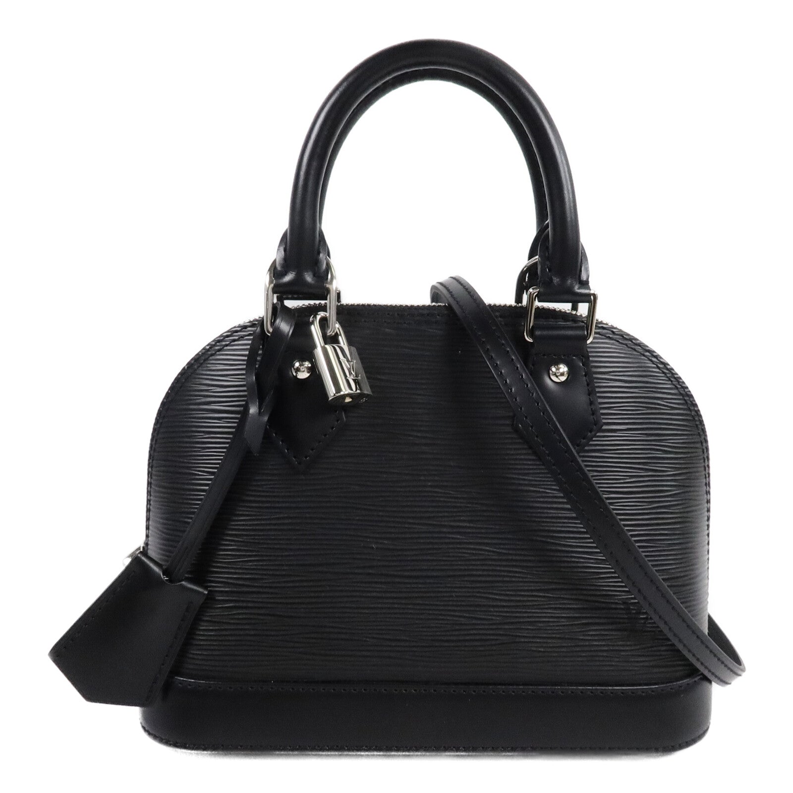 LOUIS VUITTON Epi Alma BB銀扣手挽肩背兩用袋