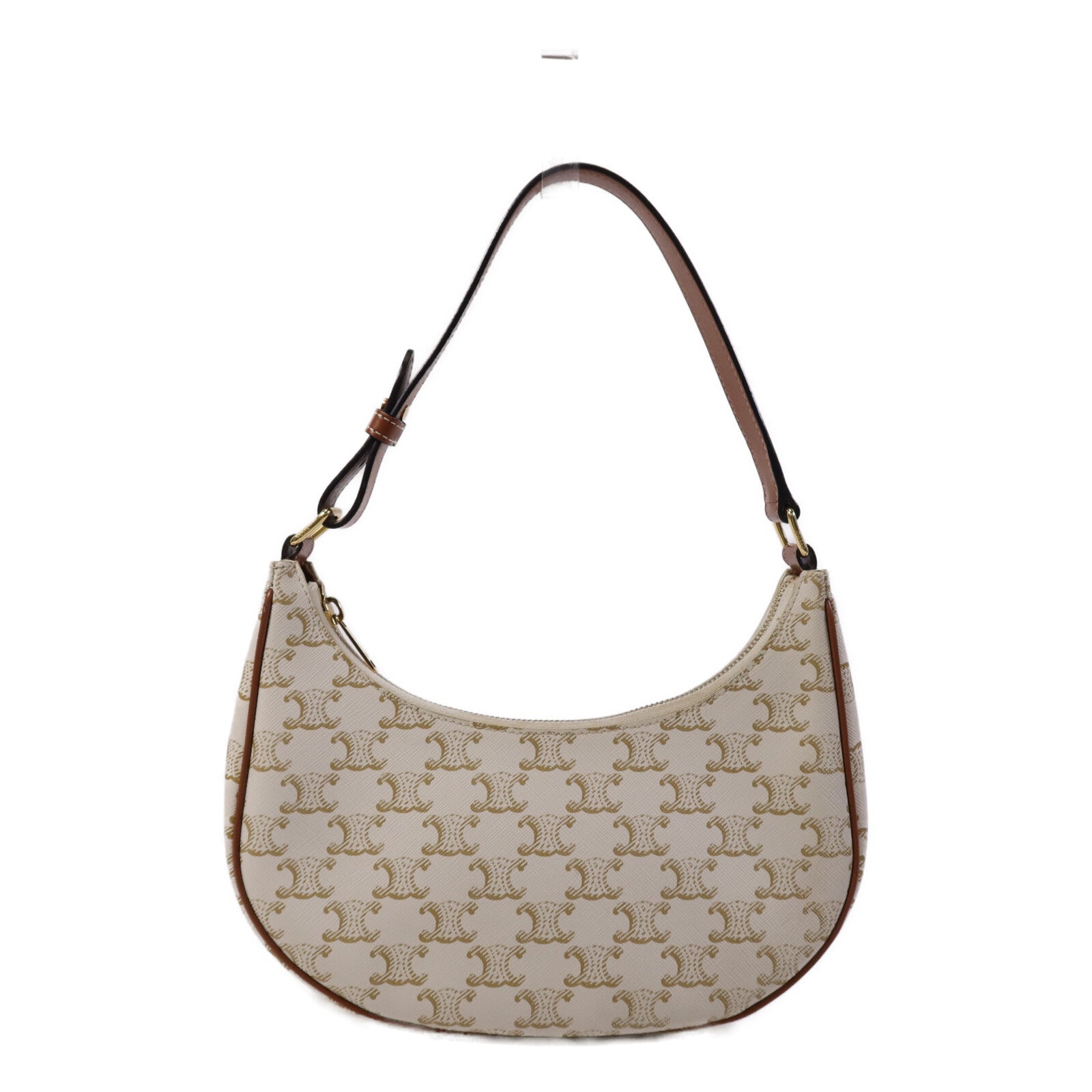 CELINE 塗層帆布Ava金扣肩背袋