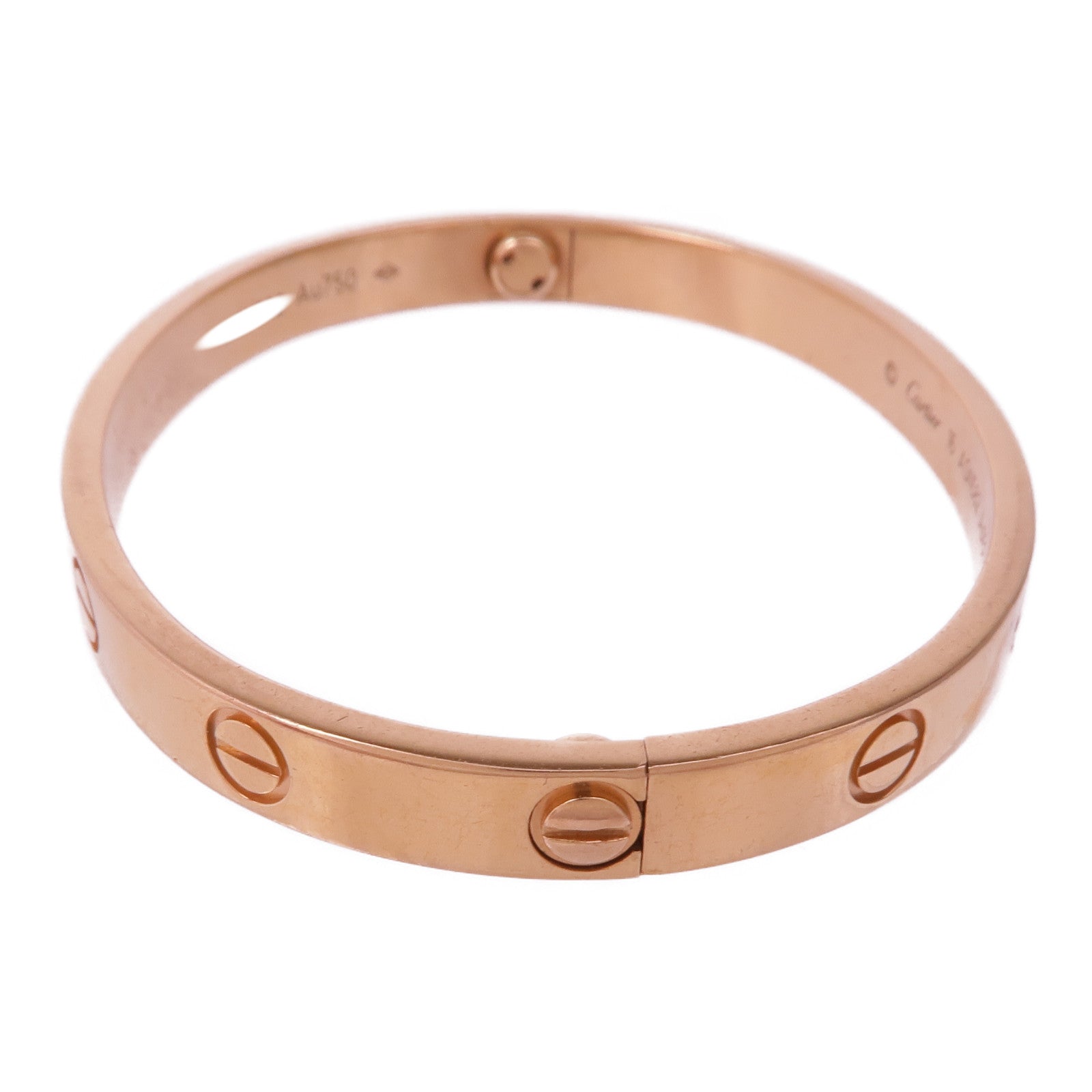 CARTIER 18K玫瑰金Love Bracelet Medium Model手鐲Cartier#16