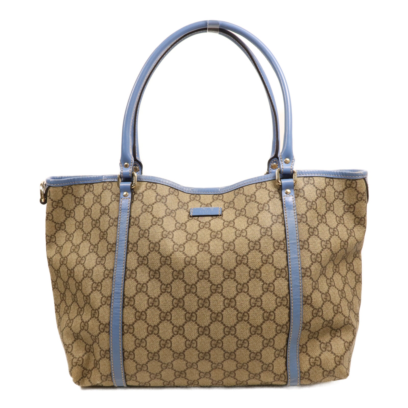 GUCCI 塗層帆布GG Supreme Medium Joy Tote金扣手挽袋