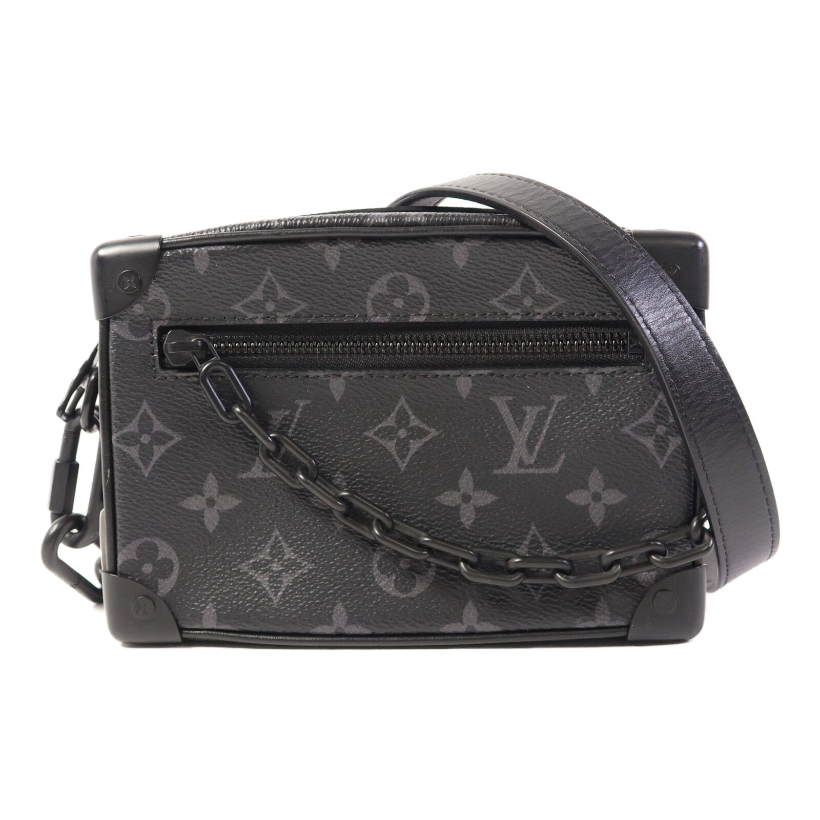 LOUIS VUITTON Monogram Eclipse Mini Soft Trunk肩背袋