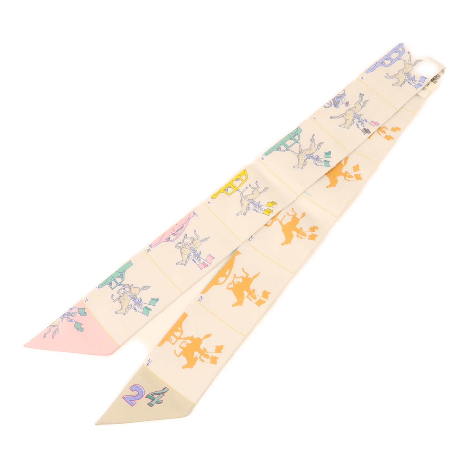 HERMES 絲質Twilly絲巾