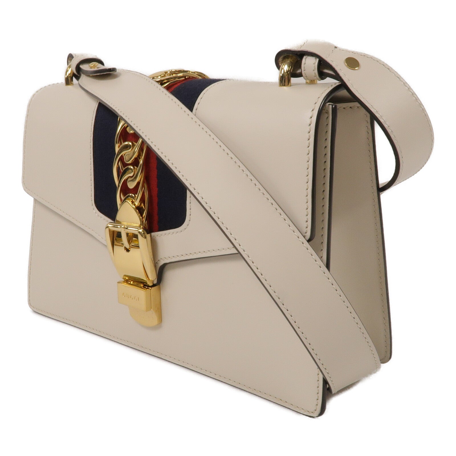 GUCCI 牛皮皮革Sylvie肩背袋