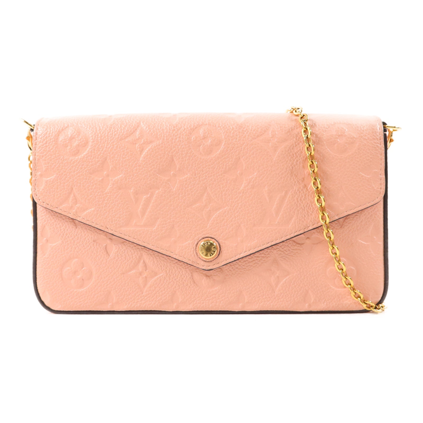 LOUIS VUITTON 【激減優惠】Monogram Empreinte Felicie Pochette金扣鏈帶肩背袋