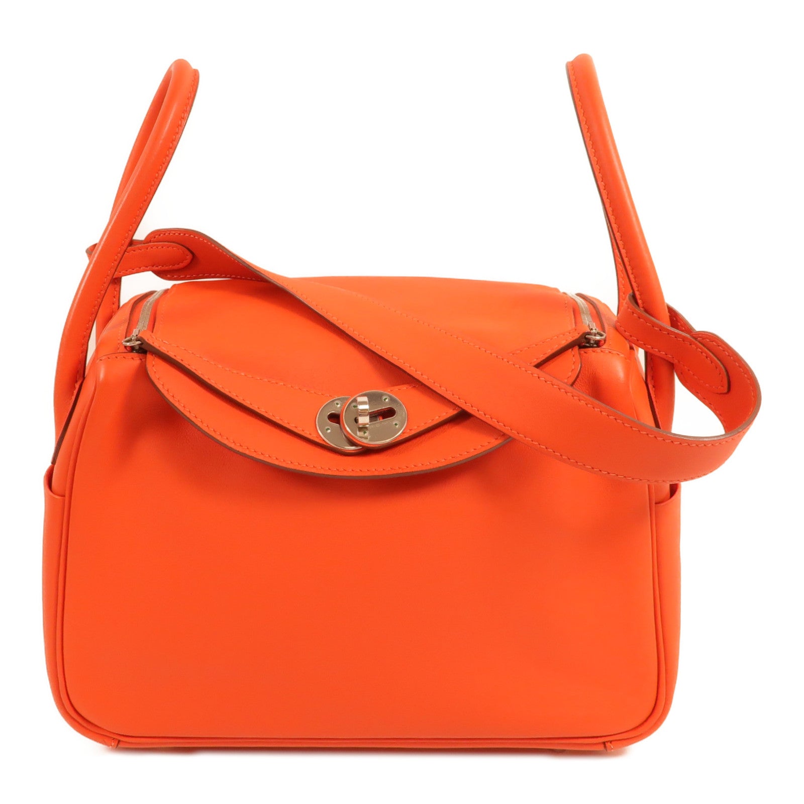 HERMES Swift皮革Lindy 26手挽肩背兩用袋Red