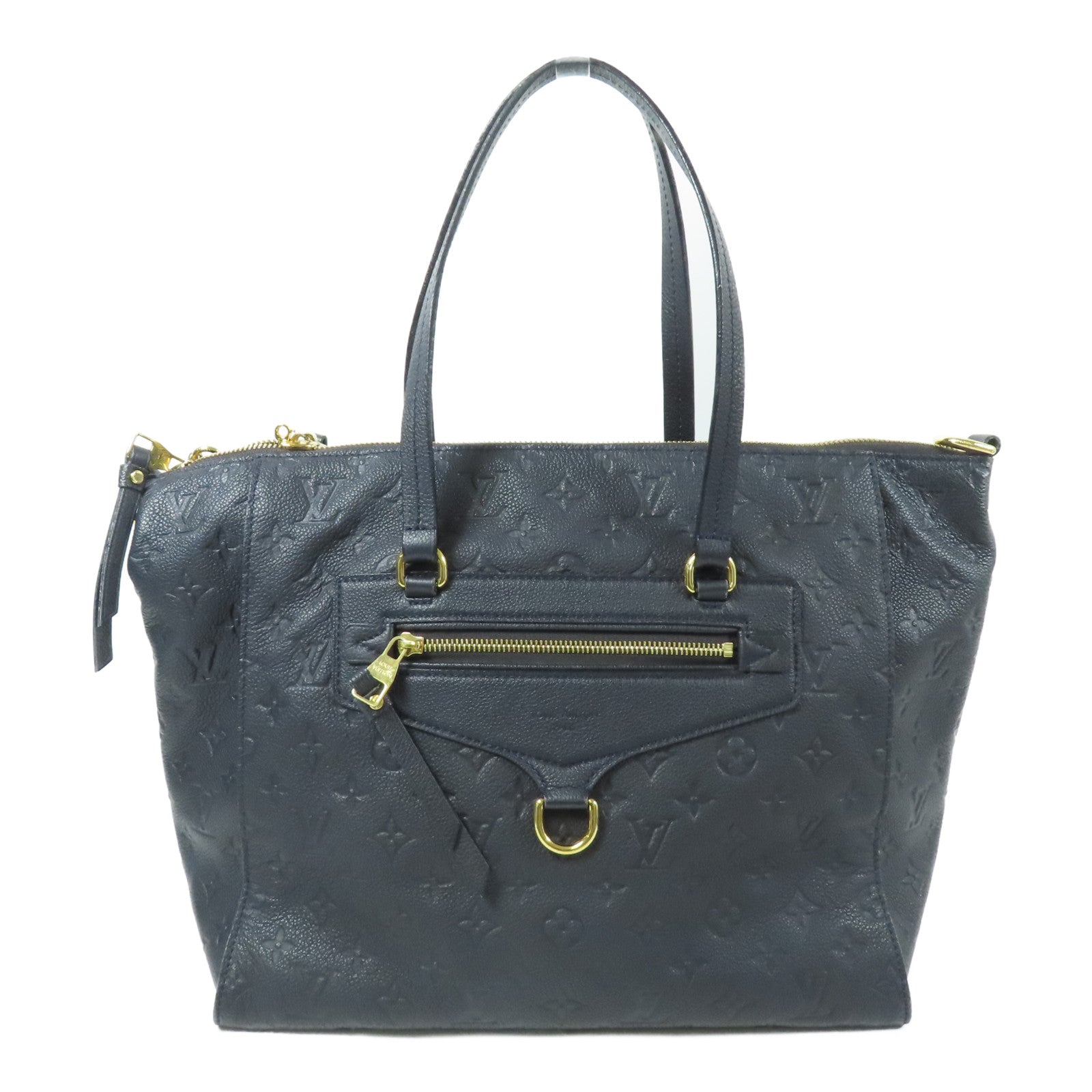 LOUIS VUITTON Monogram Empreinte Lumineuse PM金扣手挽肩背兩用袋