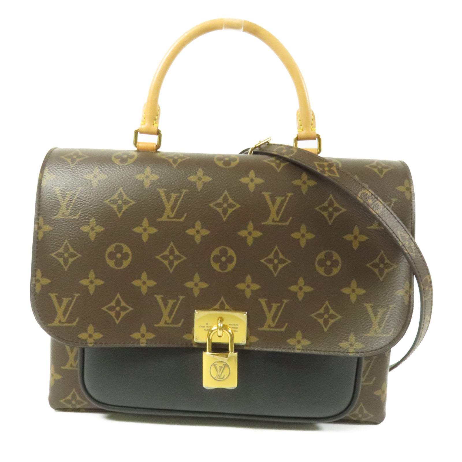 LOUIS VUITTON Monogram Marignan金扣手挽肩背兩用袋