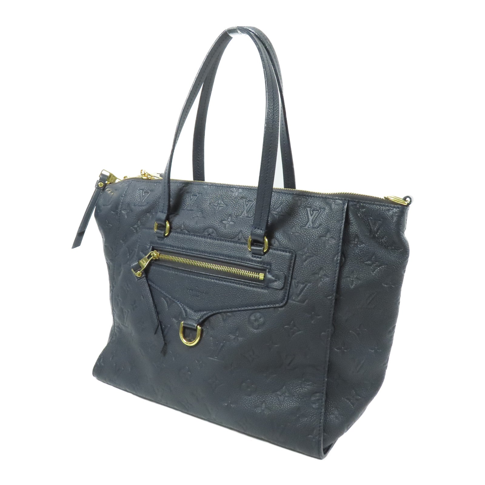 LOUIS VUITTON Monogram Empreinte Lumineuse PM金扣手挽肩背兩用袋