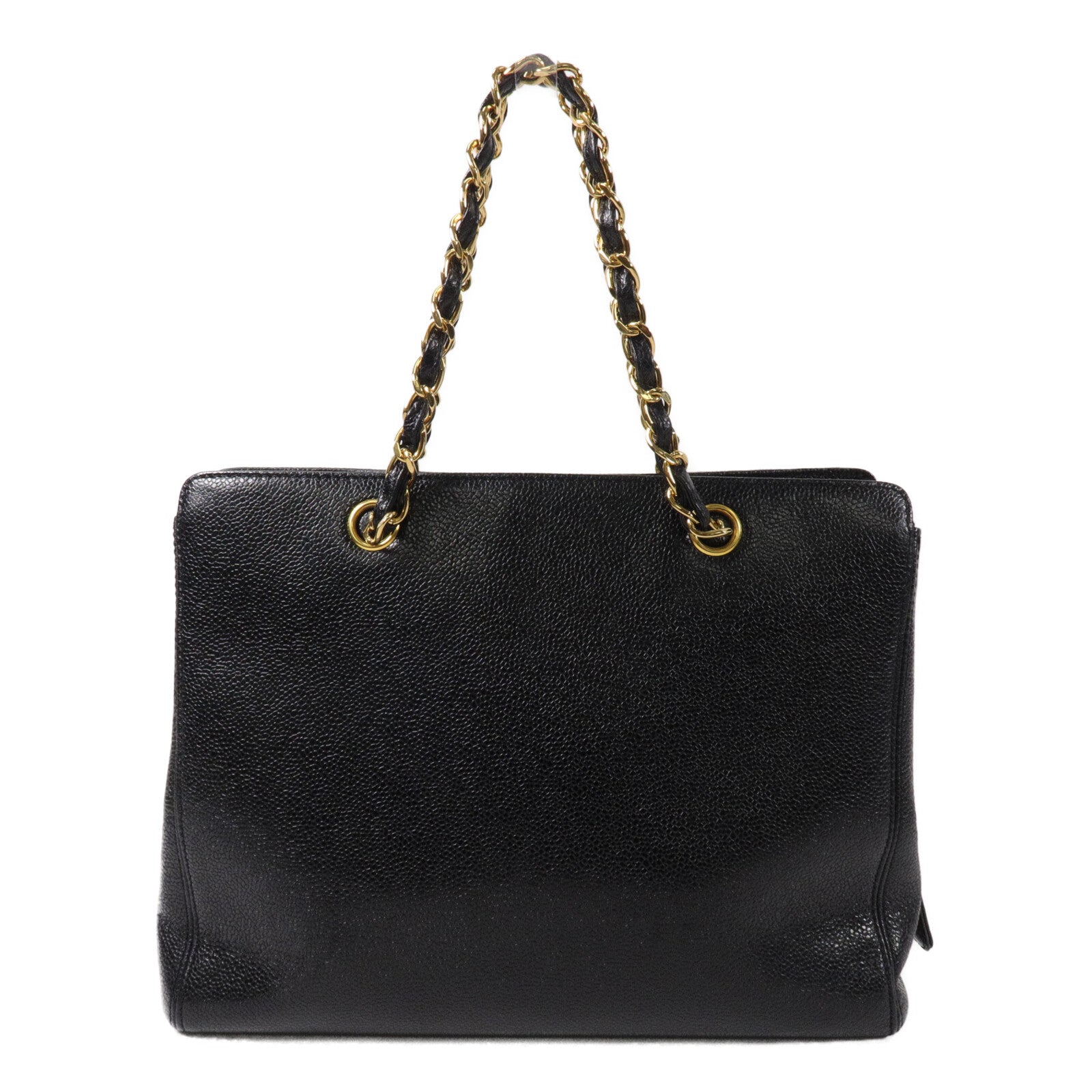 CHANEL 牛皮皮革Vintagel Chain Tote Bag鏈帶手挽袋