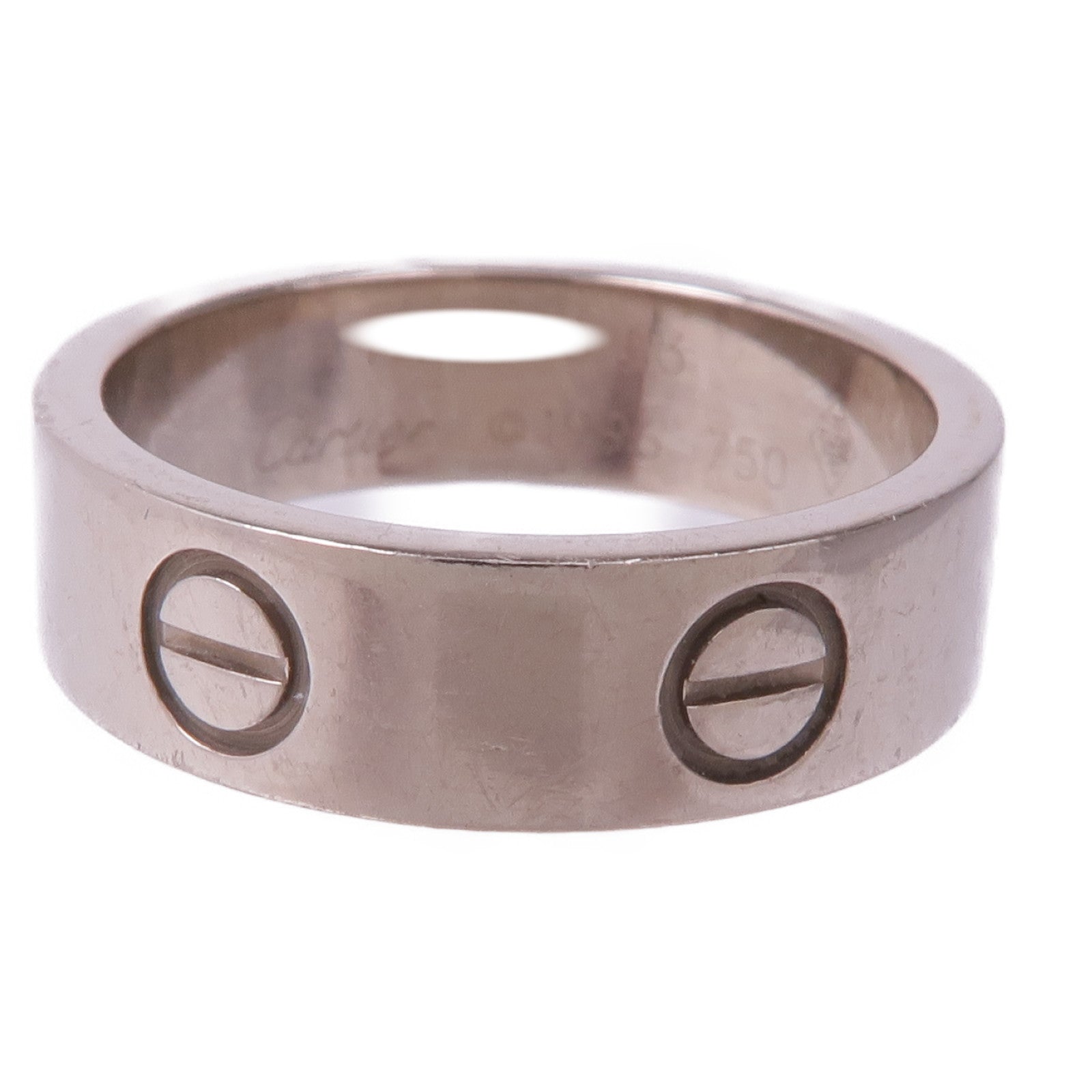 CARTIER 18K白金Love Ring戒指Cartier#53/US#6.25