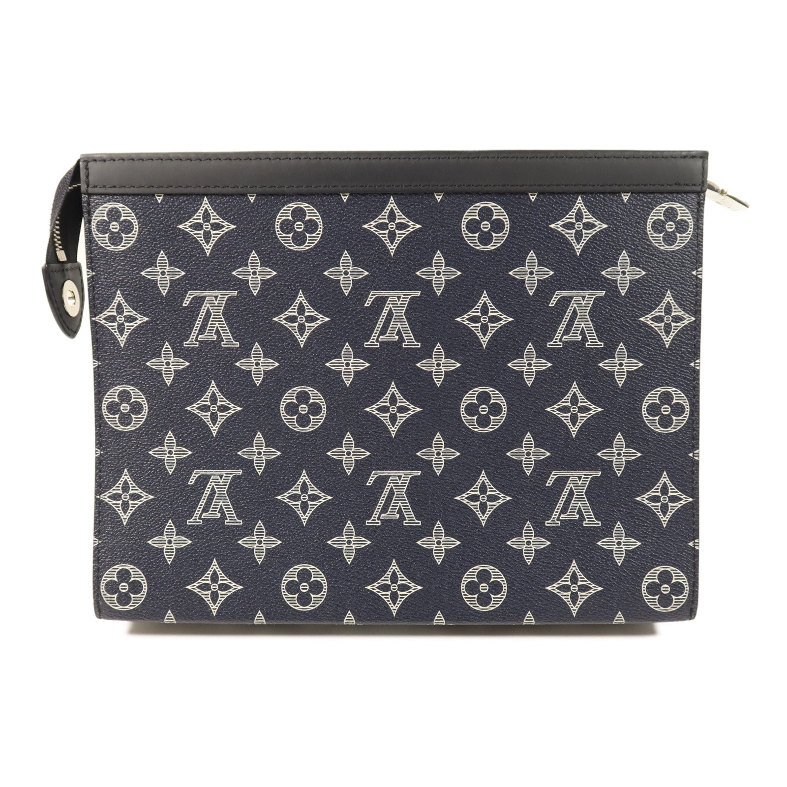 LOUIS VUITTON Monogram Pochette Voyage Clutch銀扣手拿包