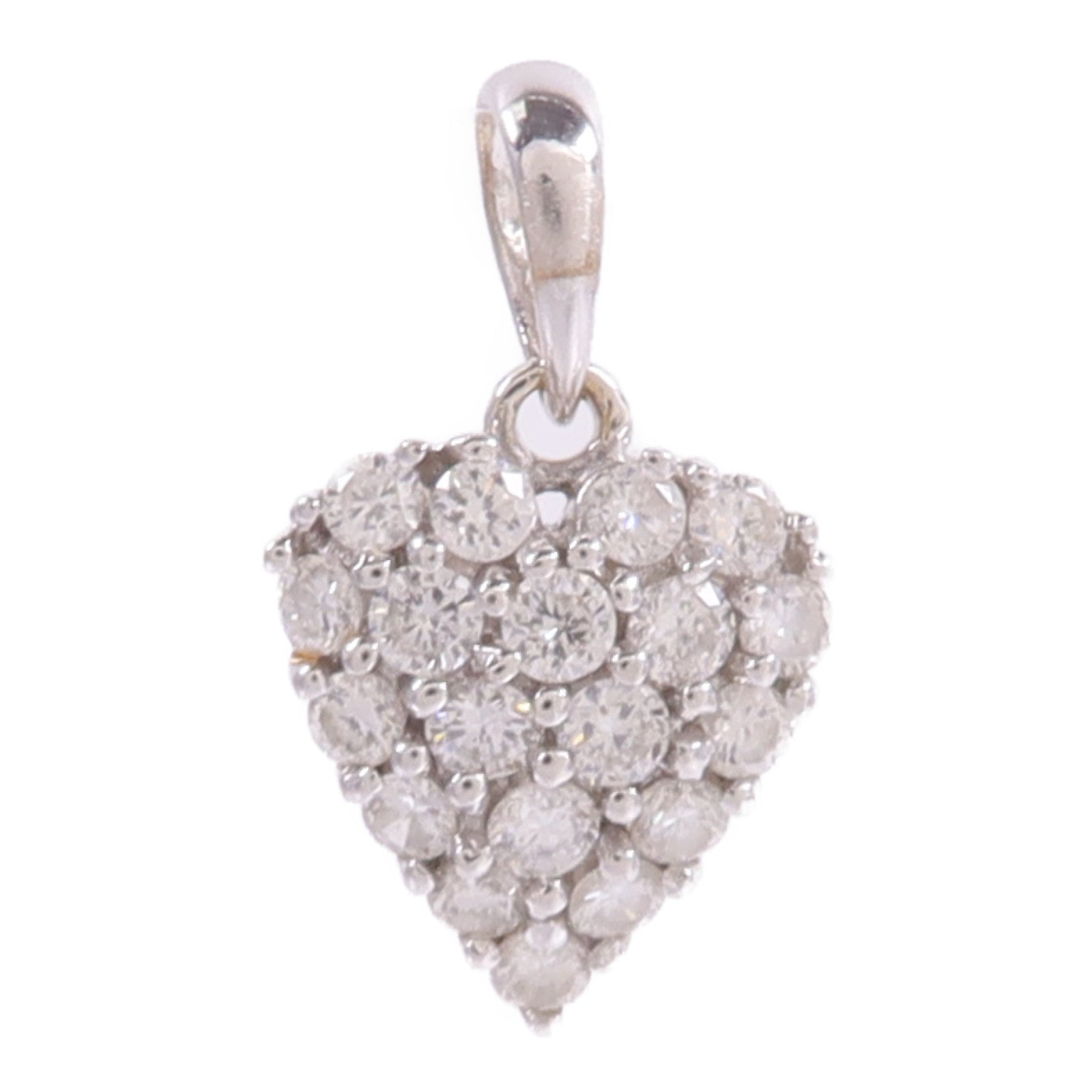 JEWELRY 18K白金Diamond Pendant Top鑽石吊墜
