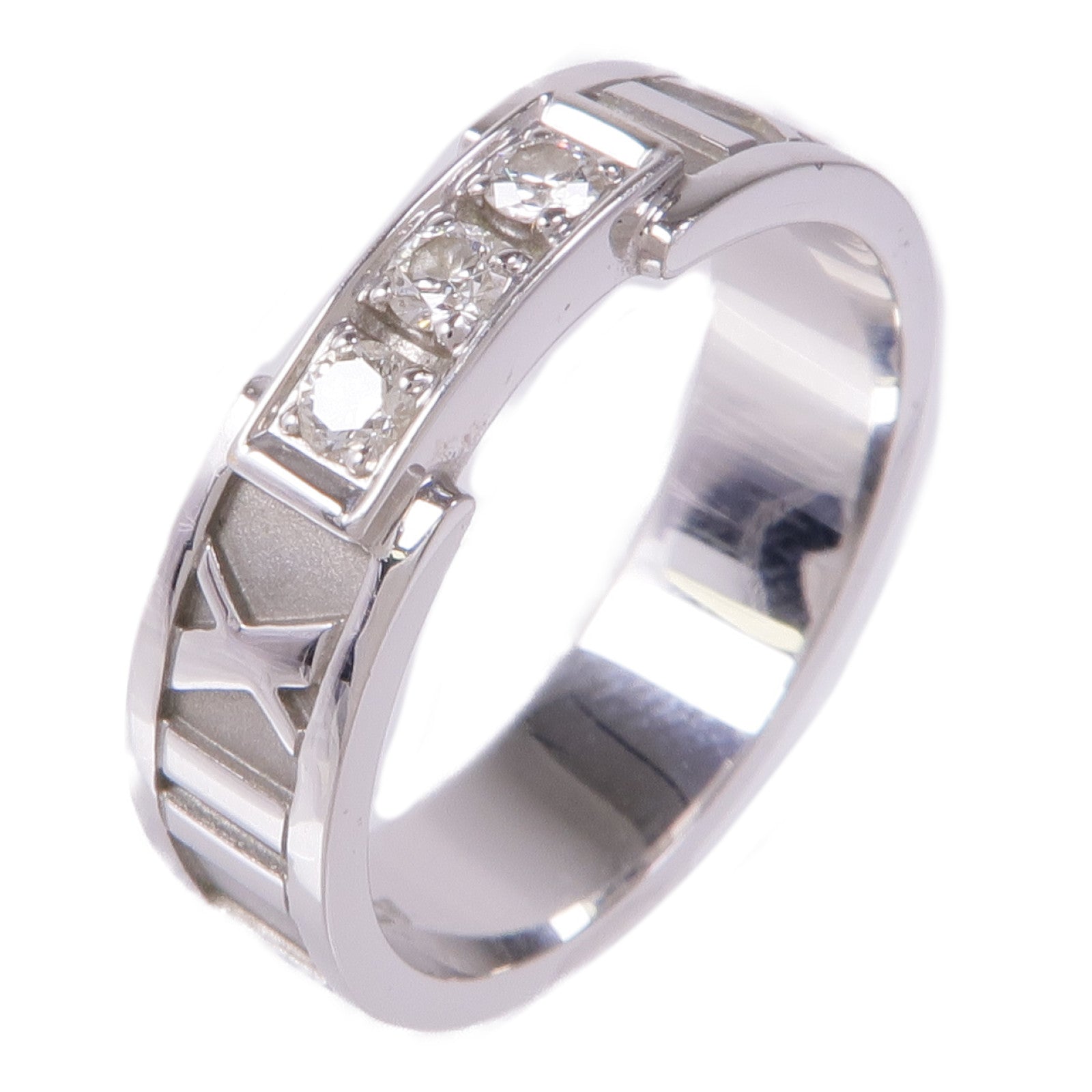 TIFFANY&CO 18K白金Diamond Ring鑽石戒指US#6.25