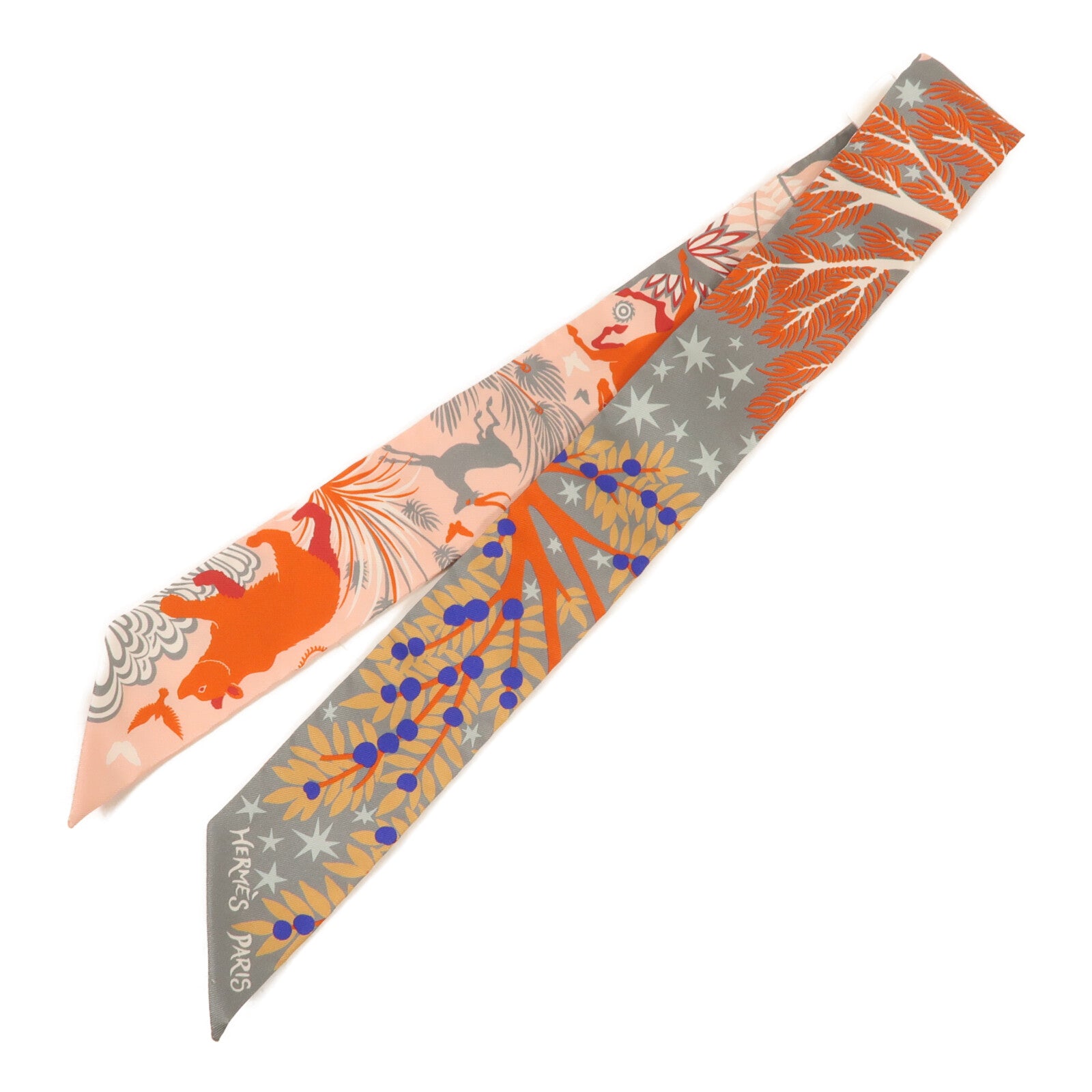 HERMES 絲質Twilly絲巾