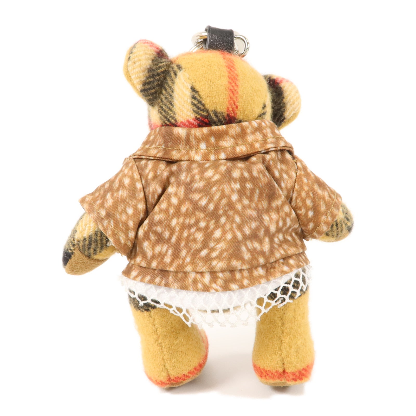 BURBERRY 羊絨/聚酯纖維Thomas Bear Key Chain鎖匙扣