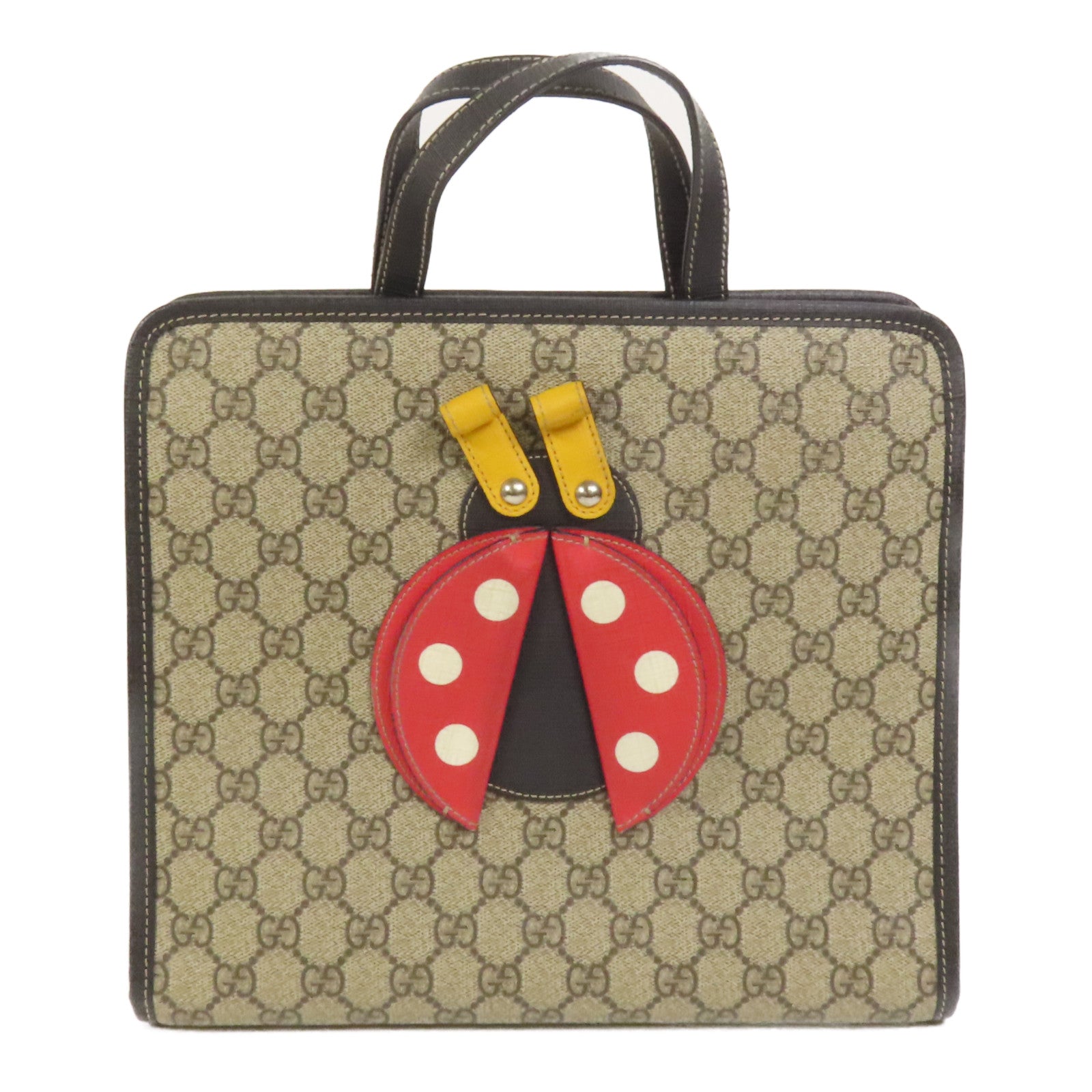 GUCCI 塗層帆布Ladybug手挽袋