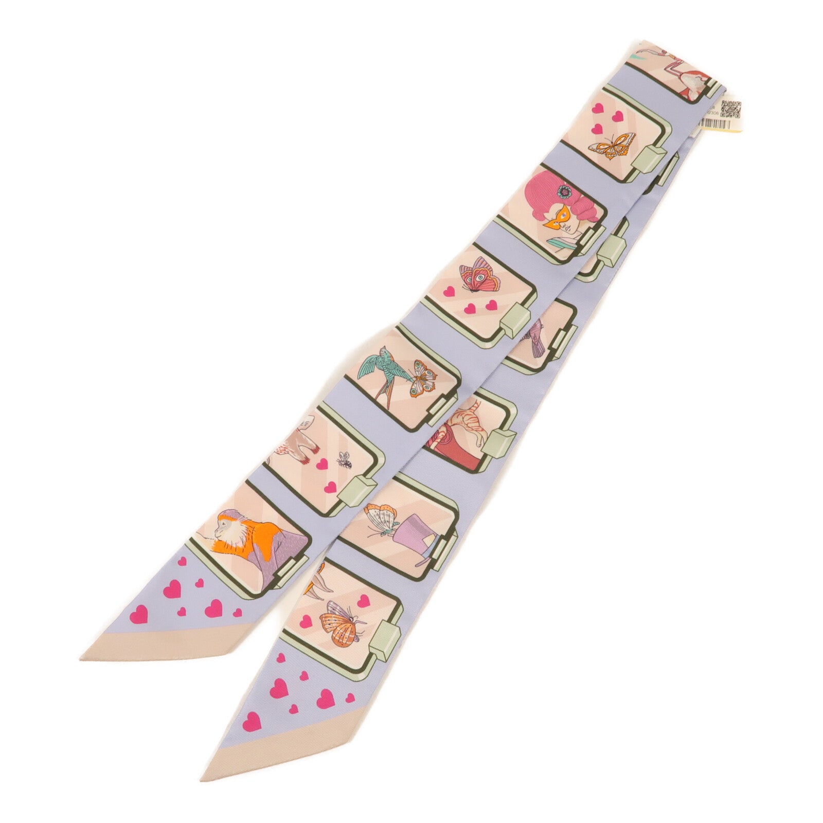 HERMES 絲質Twilly絲巾