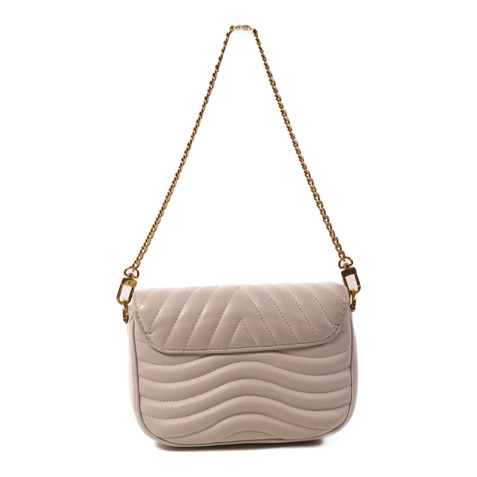 LOUIS VUITTON 牛皮皮革New Wave Multi-Pochette金扣手挽肩背兩用袋