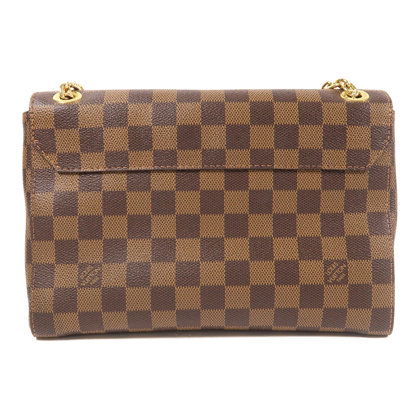 LOUIS VUITTON Damier Vavin PM金扣鏈帶肩背袋
