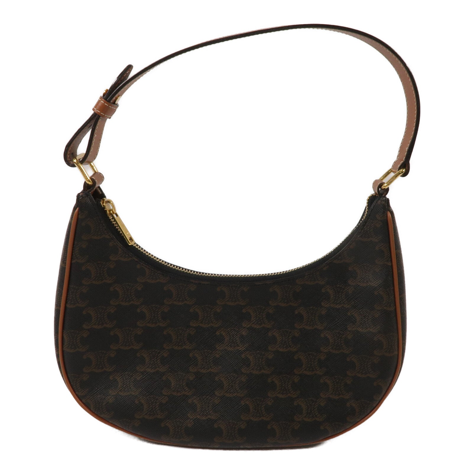 CELINE 塗層帆布Ava Medium Triomphe肩背袋