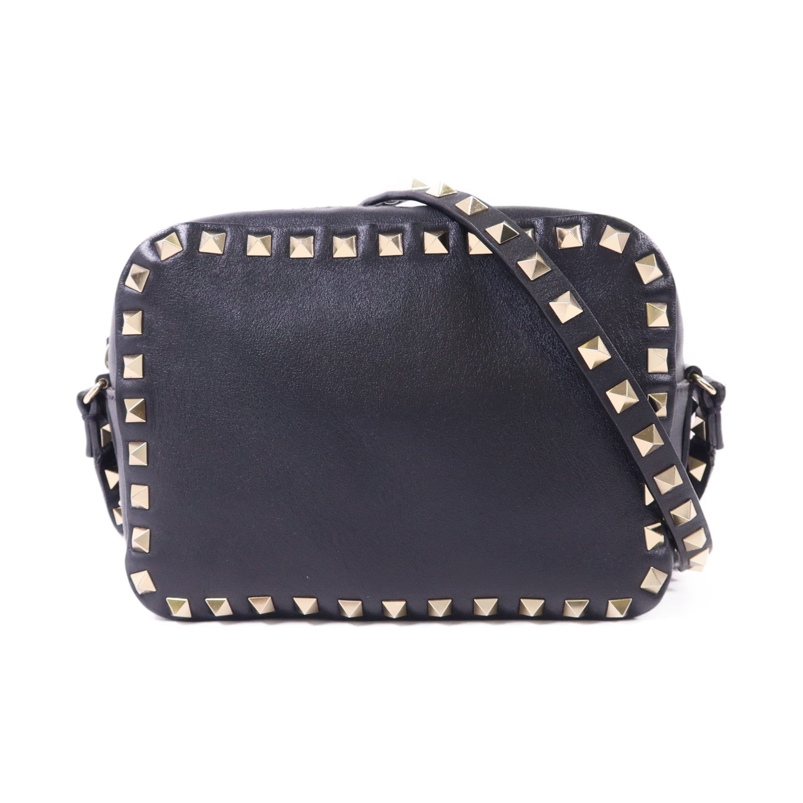 Valentino 牛皮皮革Rockstud Crossbody金扣肩背袋