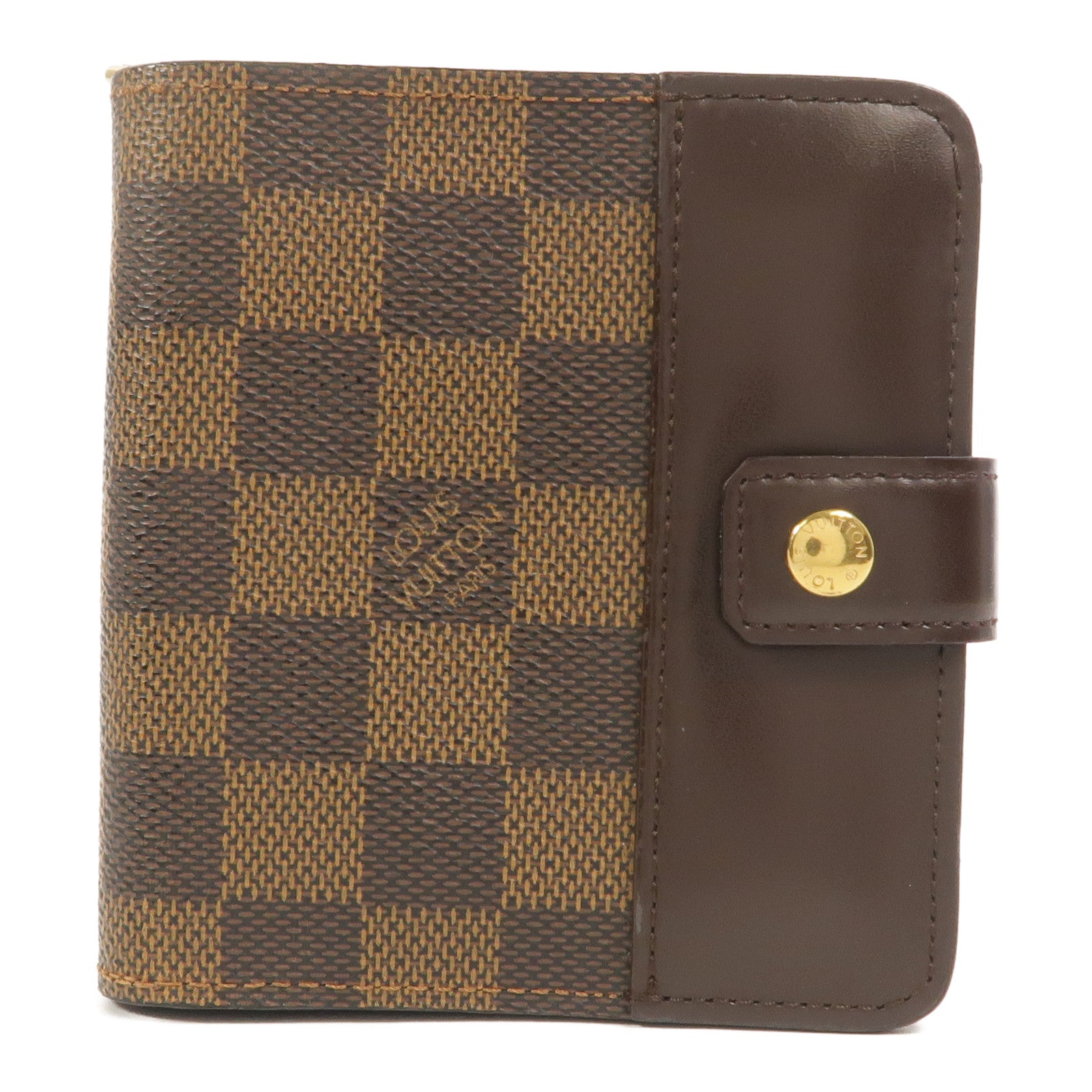 LOUIS VUITTON Damier Ebene Compact Zip Wallet錢包