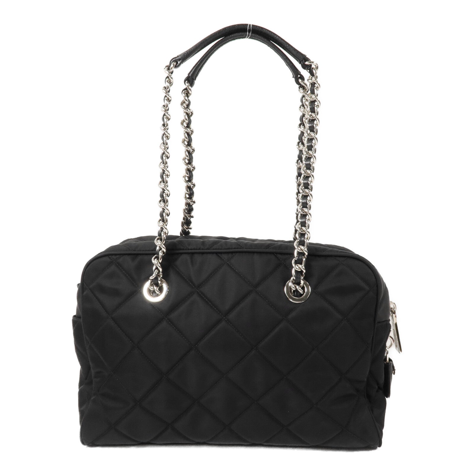 PRADA 尼龍Quilted Tessuto鏈帶肩背袋