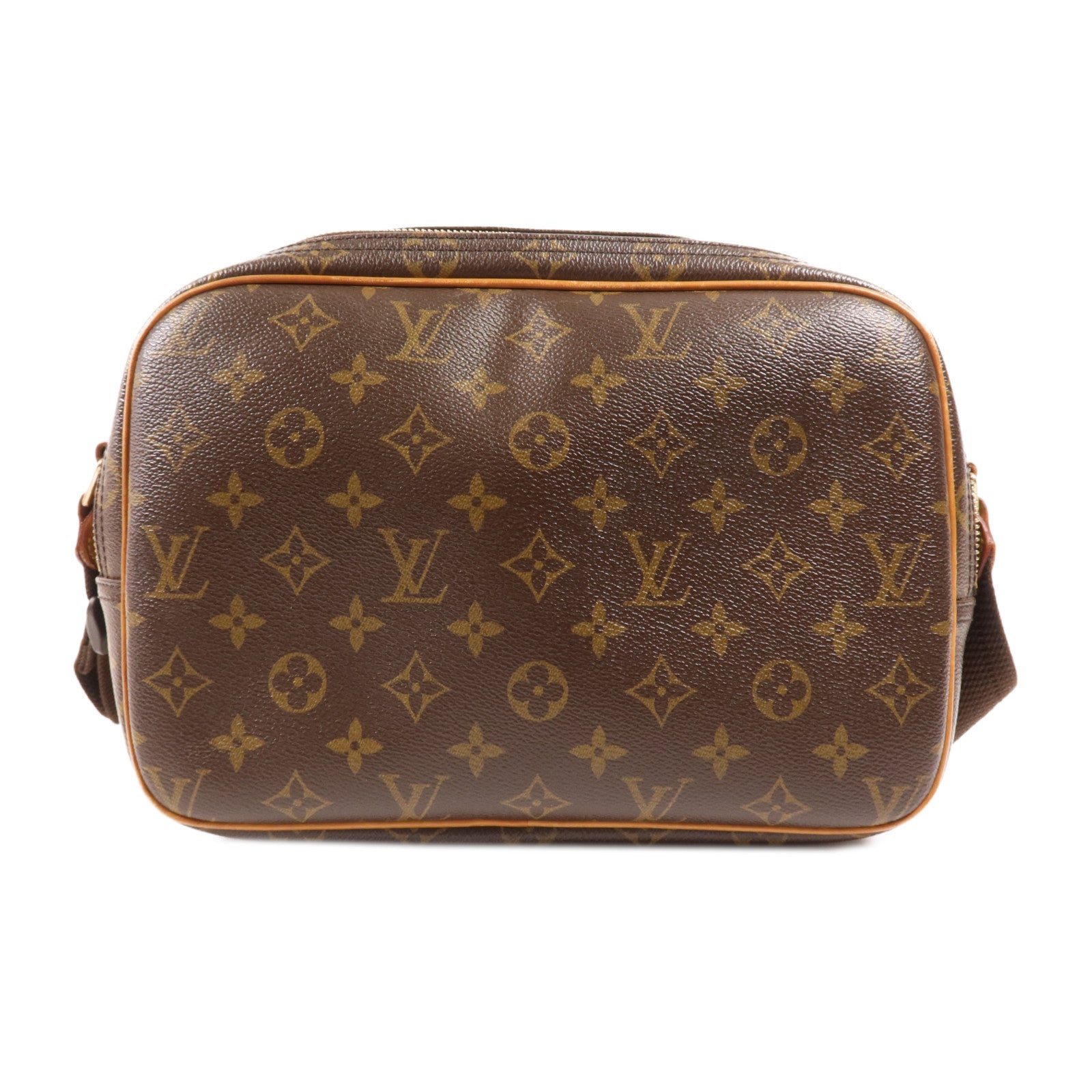LOUIS VUITTON Monogram Reporter PM金扣肩背袋