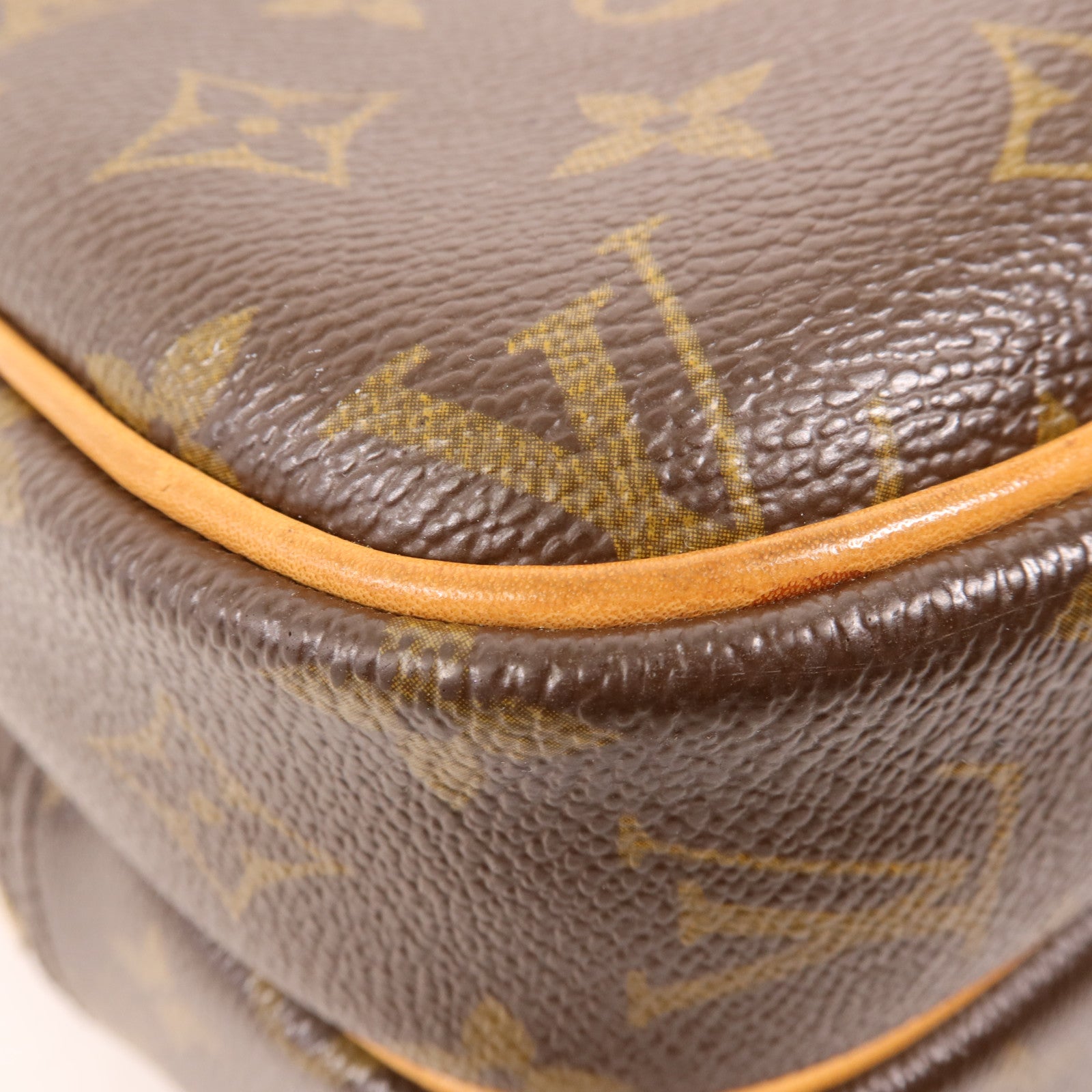 LOUIS VUITTON Monogram Reporter PM金扣肩背袋