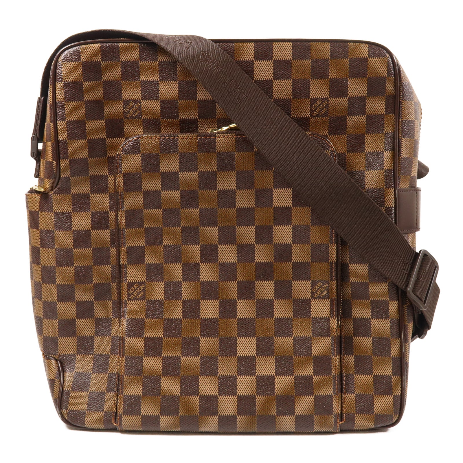 LOUIS VUITTON Damier Oraf GM金扣肩背袋