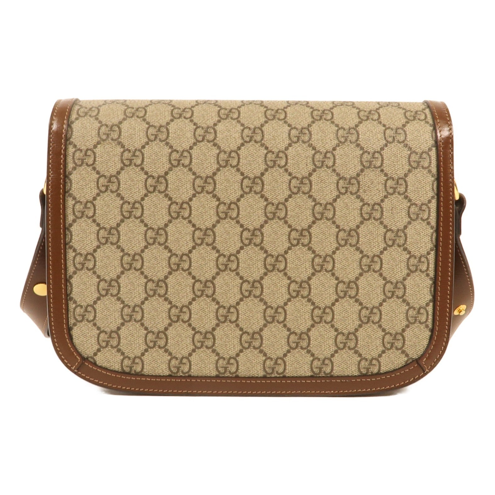 GUCCI 塗層皮革Morsebit 1955金扣肩背袋