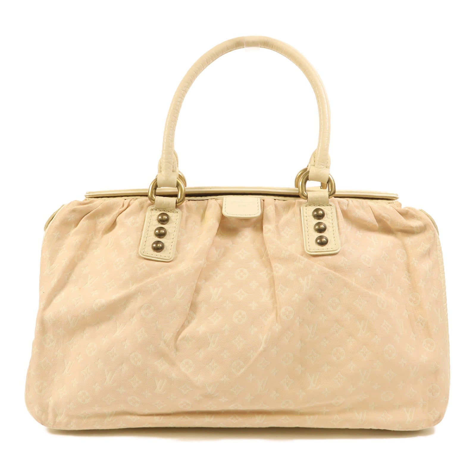 LOUIS VUITTON 【激減優惠】Monogram Mini Lin Trapeze GM金扣手挽袋