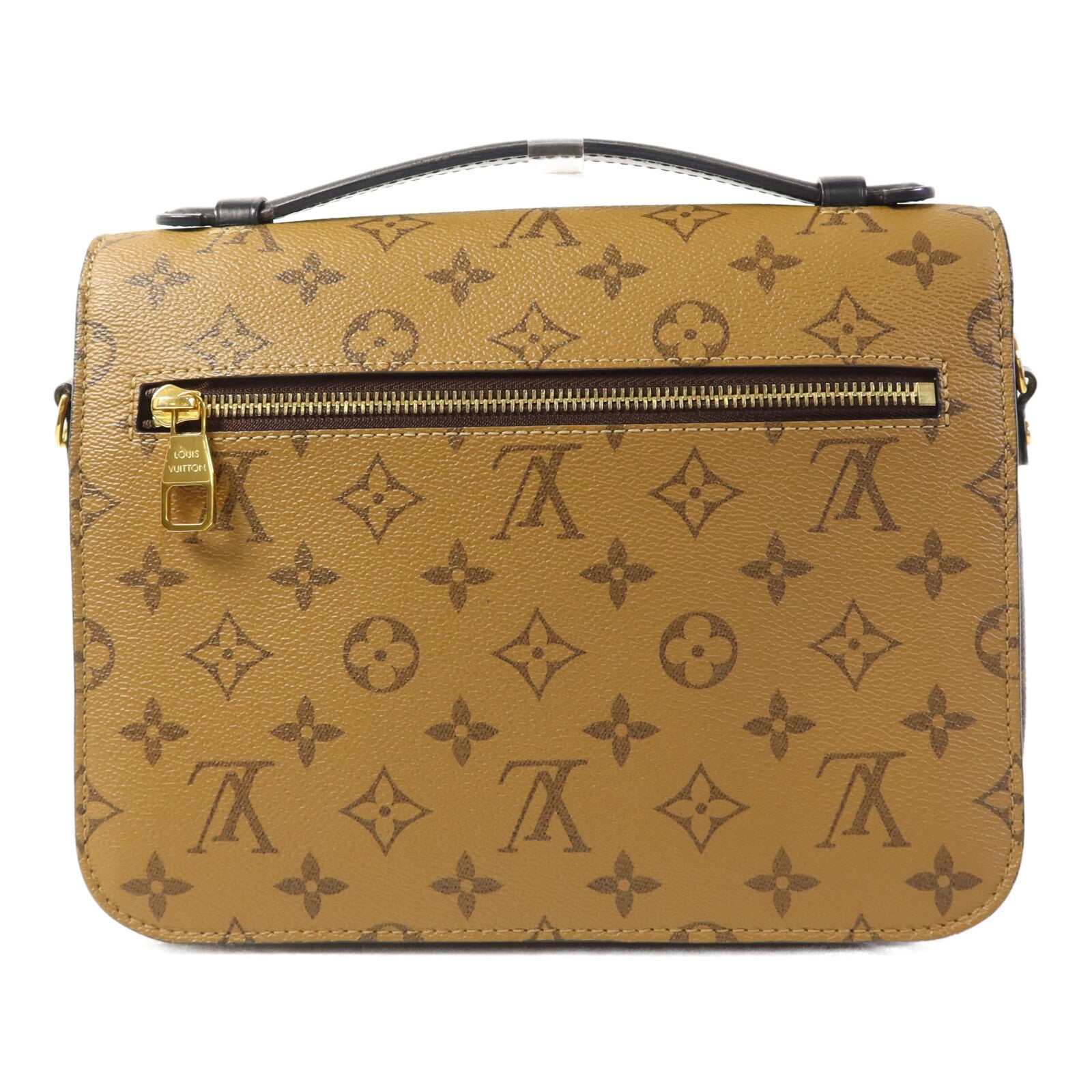LOUIS VUITTON Monogram Reverse Pochette Metis金扣手挽肩背兩用袋