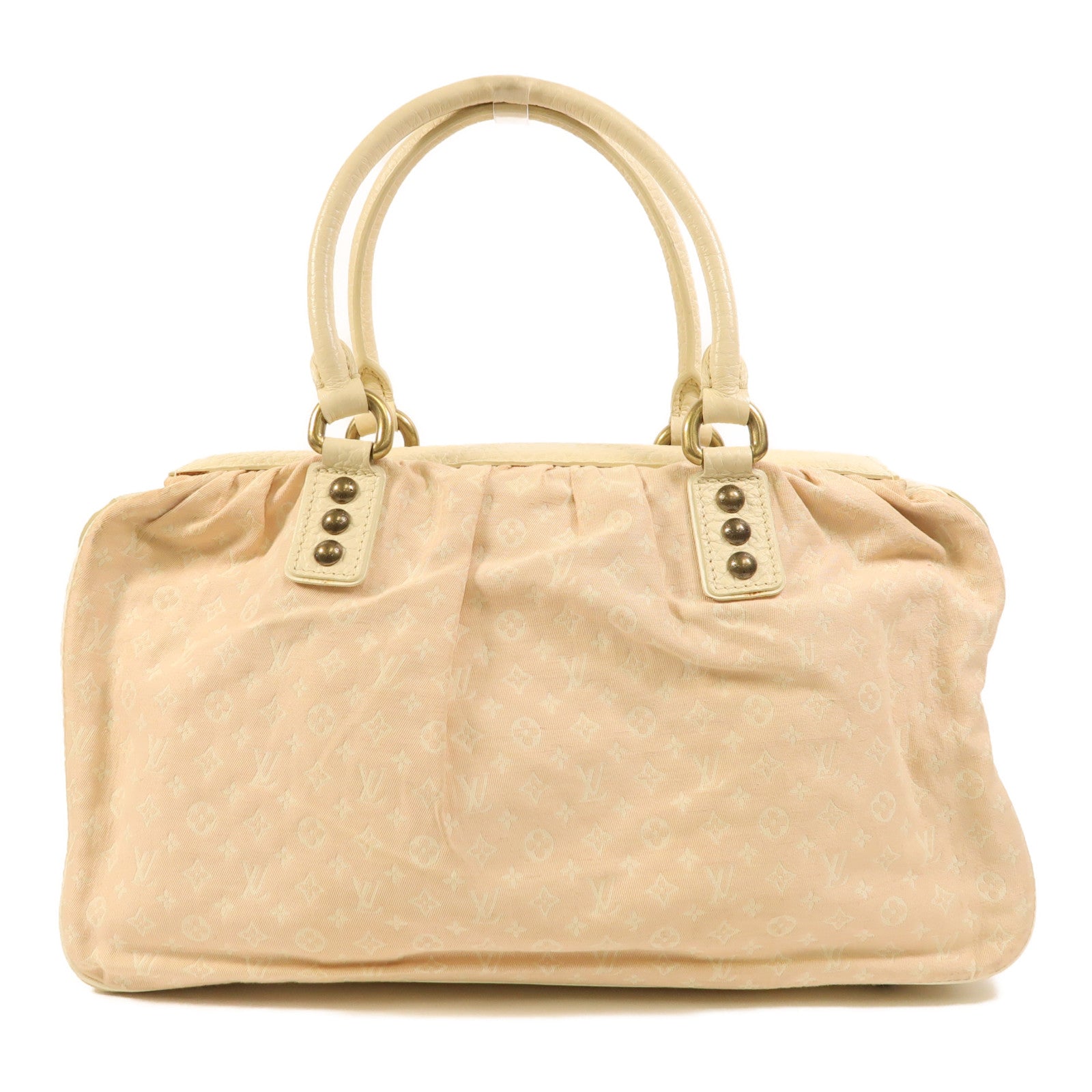 LOUIS VUITTON 【激減優惠】Monogram Mini Lin Trapeze GM金扣手挽袋