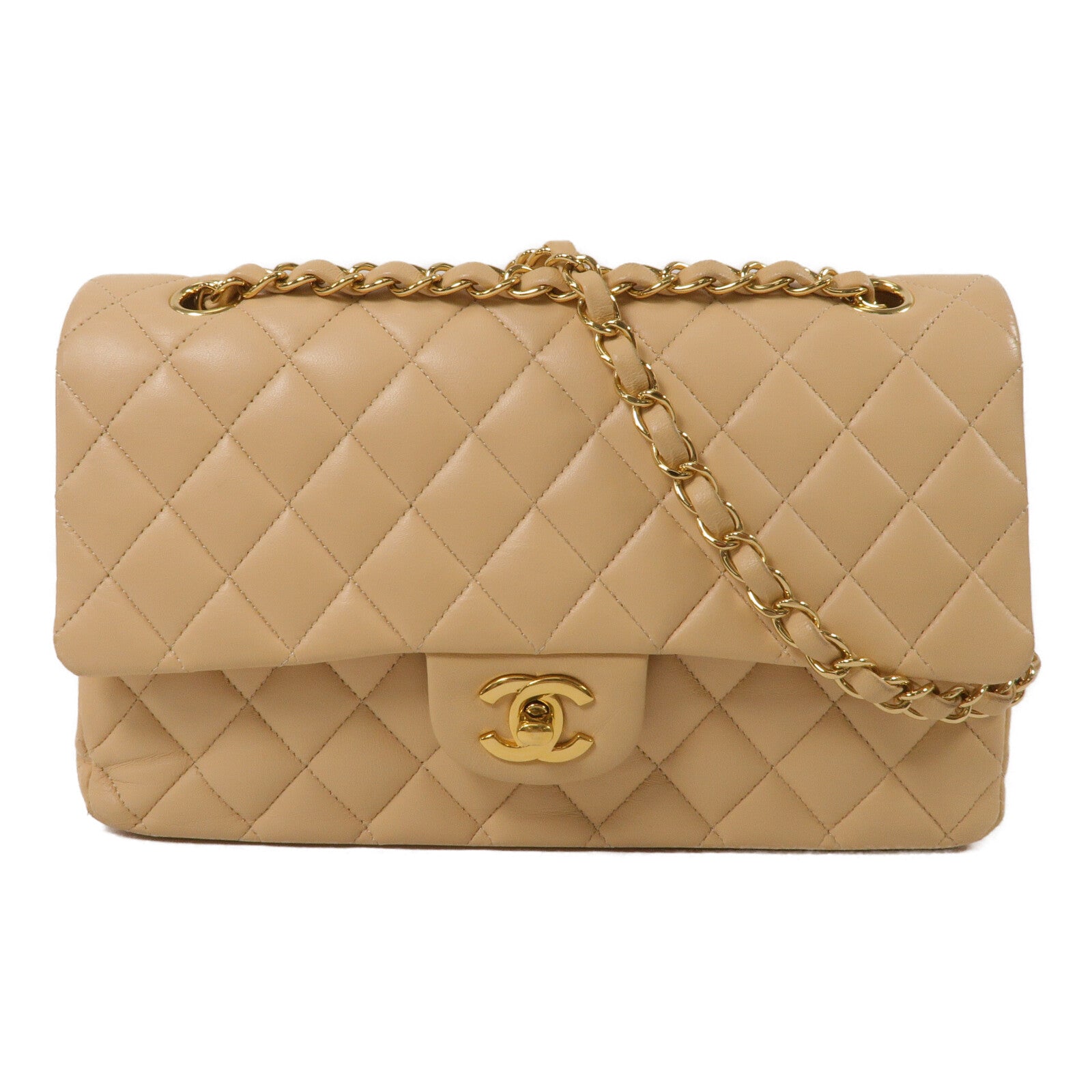 CHANEL Classic 25銀扣鏈帶肩背袋