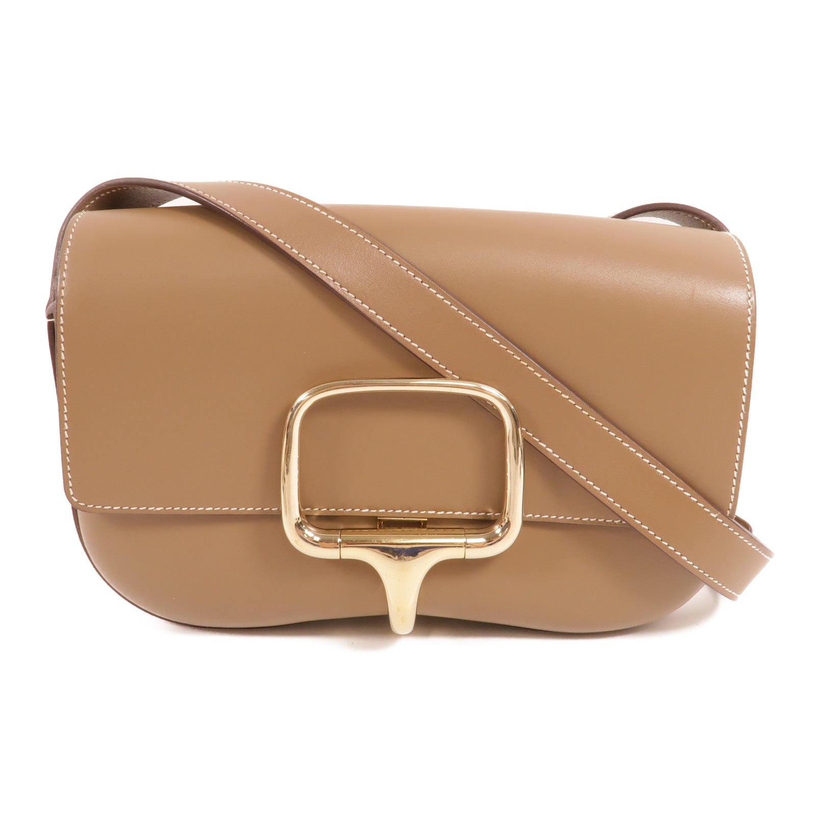 HERMES Swift皮革Della Cavalleria Elan肩背袋Etoupe