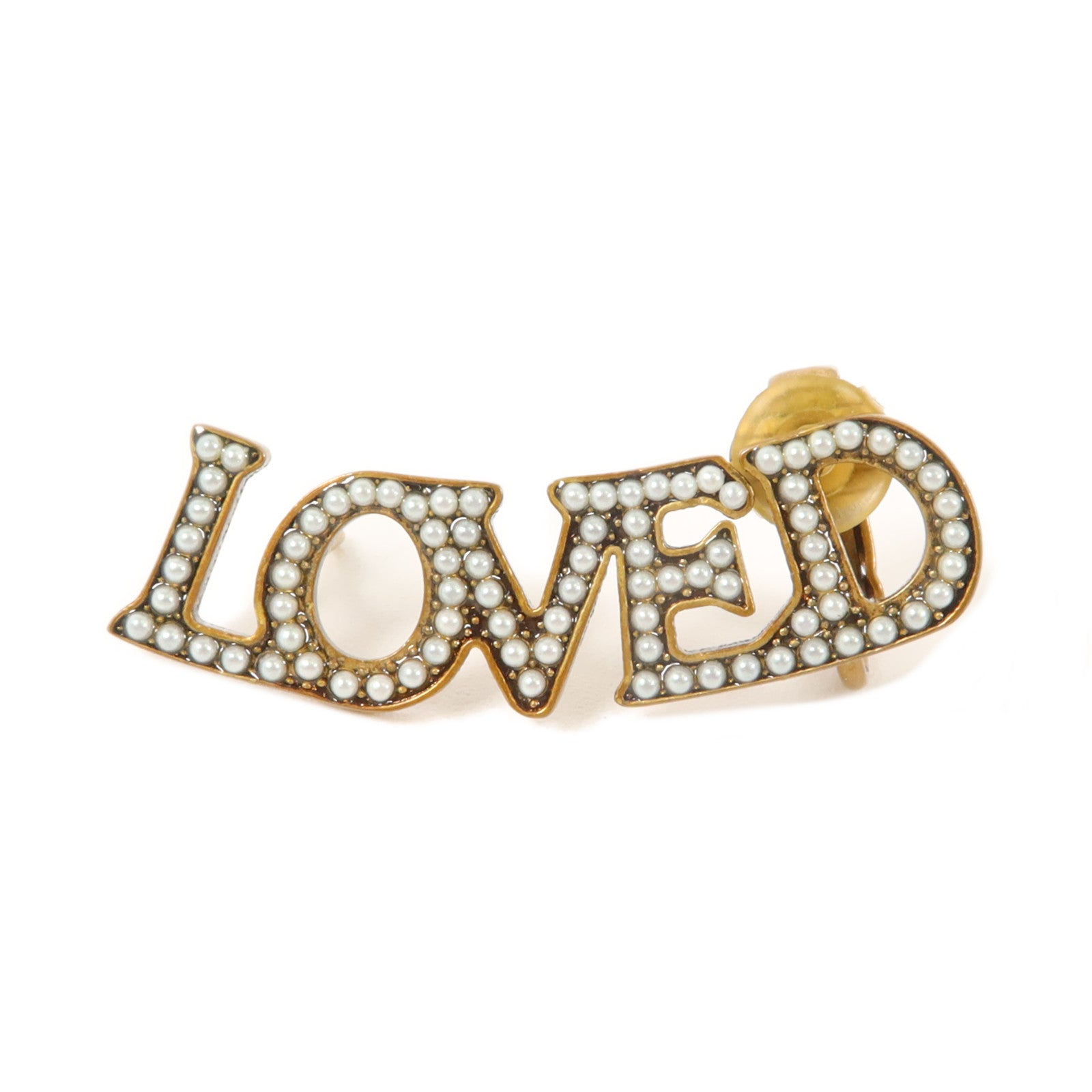 GUCCI 金屬Loved Pierced Ear Cuff耳環