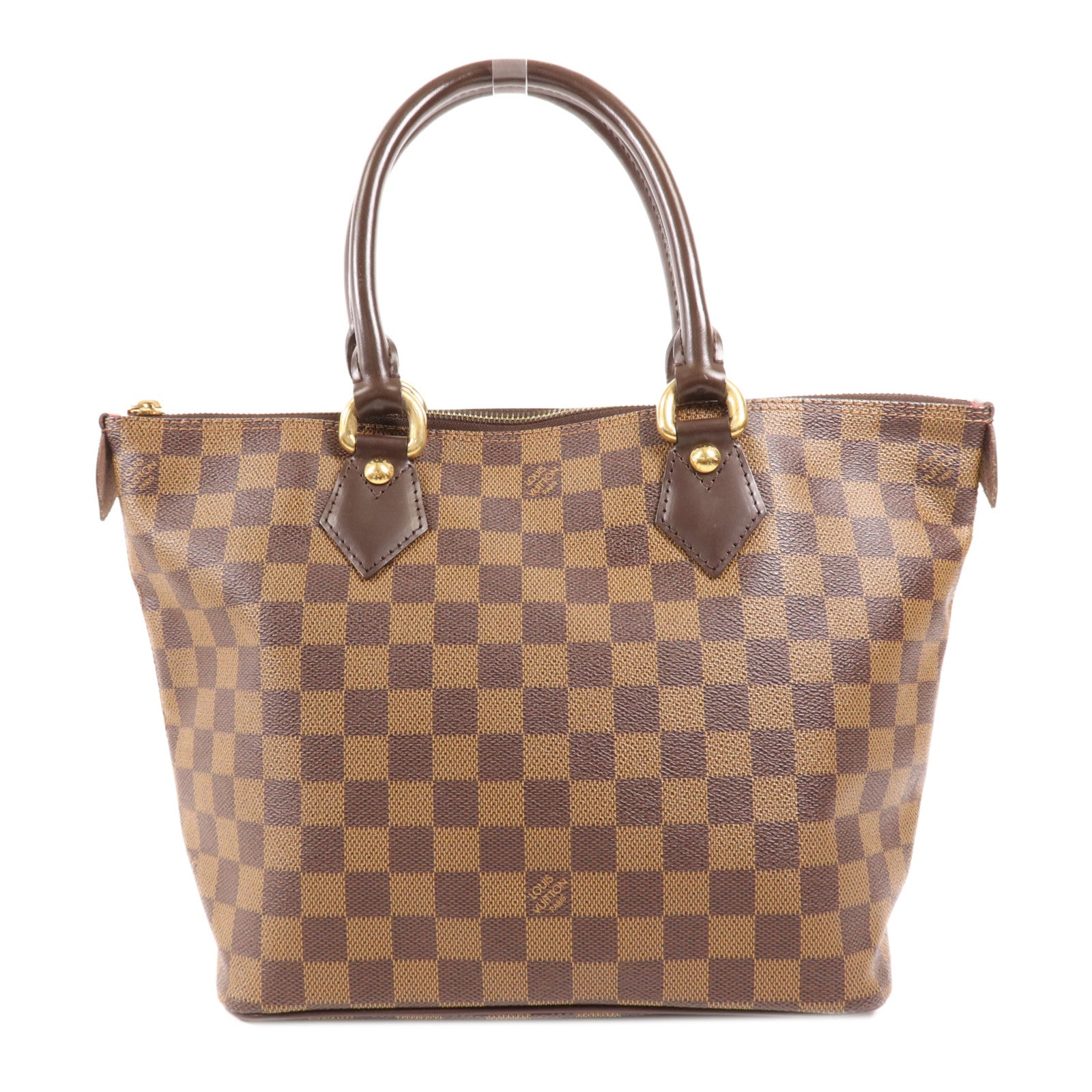 LOUIS VUITTON Damier Saleya PM金扣肩背袋