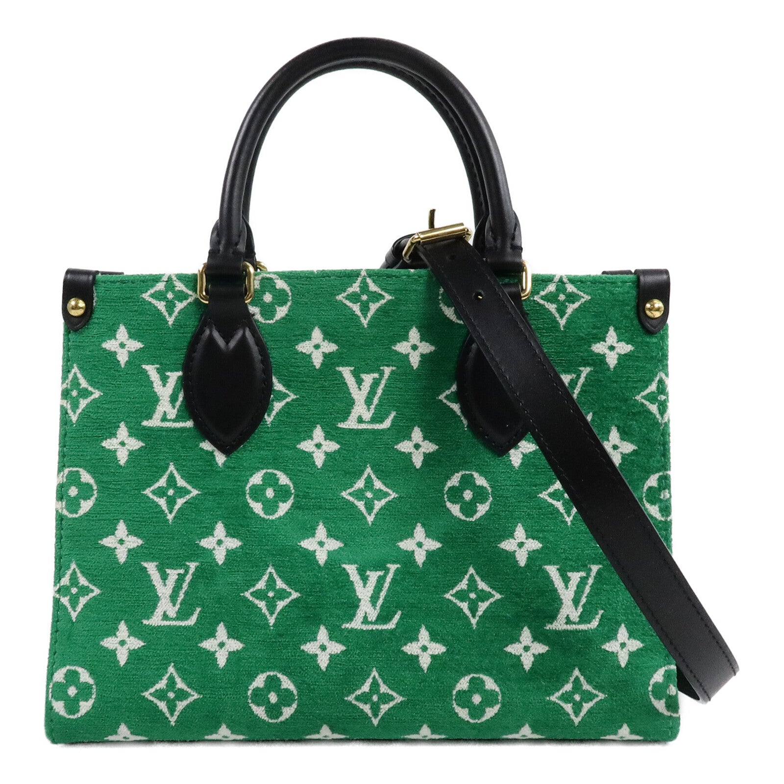 LOUIS VUITTON Monogram Jacquard OnTheGo PM手挽肩背兩用袋