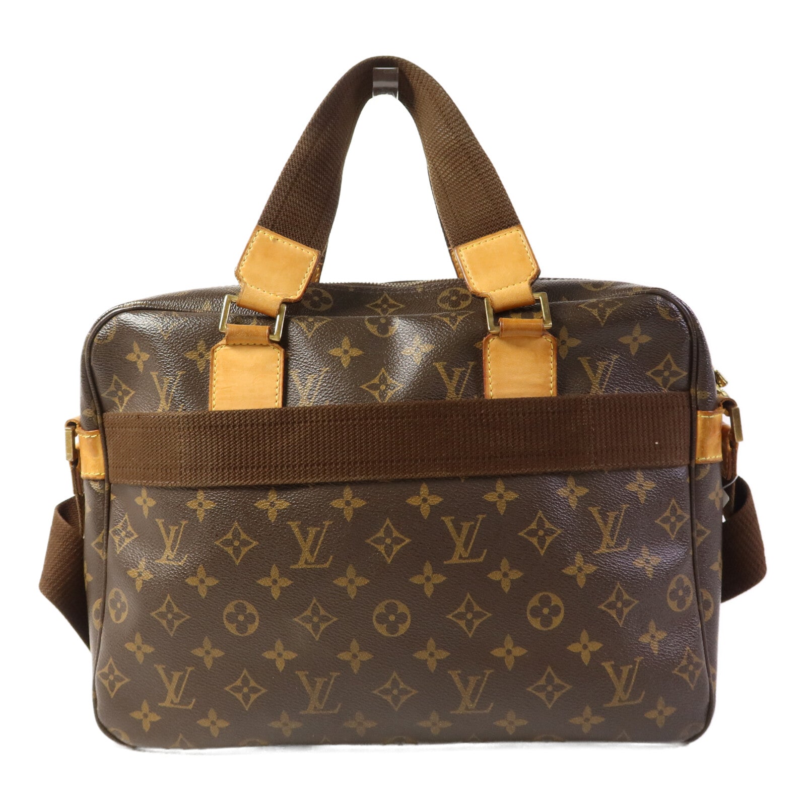LOUIS VUITTON Monogram Sac Bosphore金扣手挽肩背兩用袋